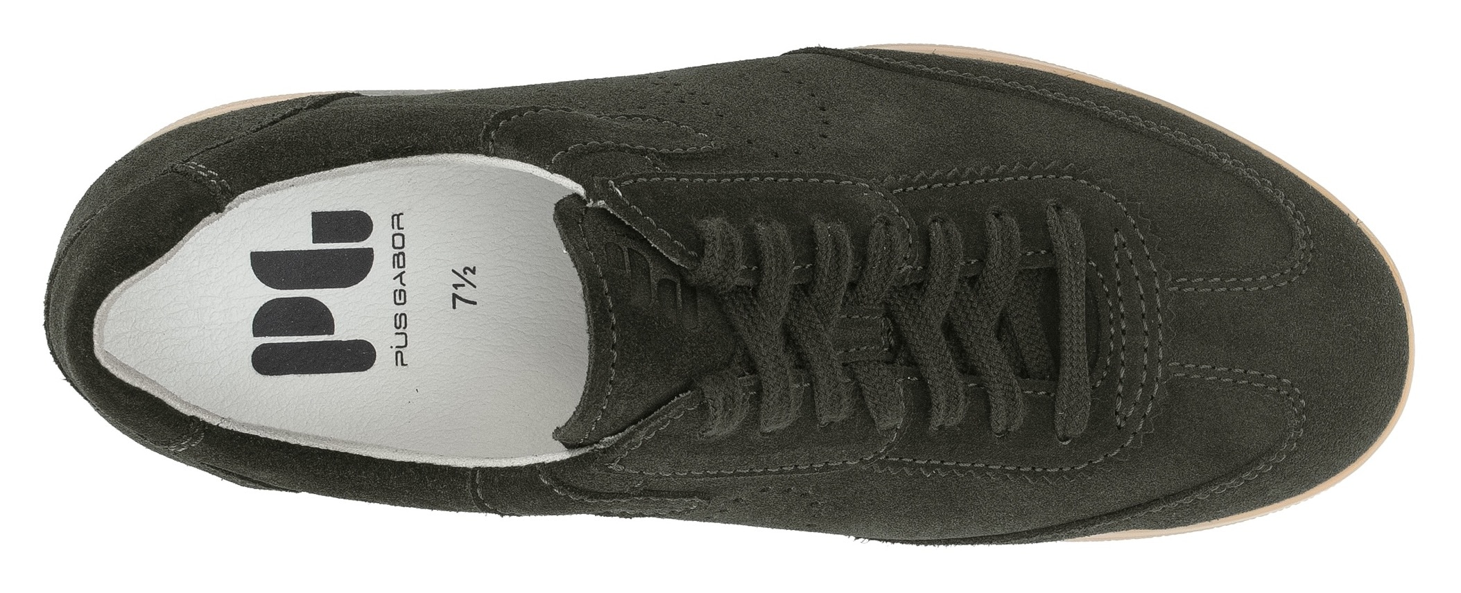 Pius Gabor Sneaker  , Freizeitschuh, Schnürschuh, Halbschuh mit Perforation, G-Weite