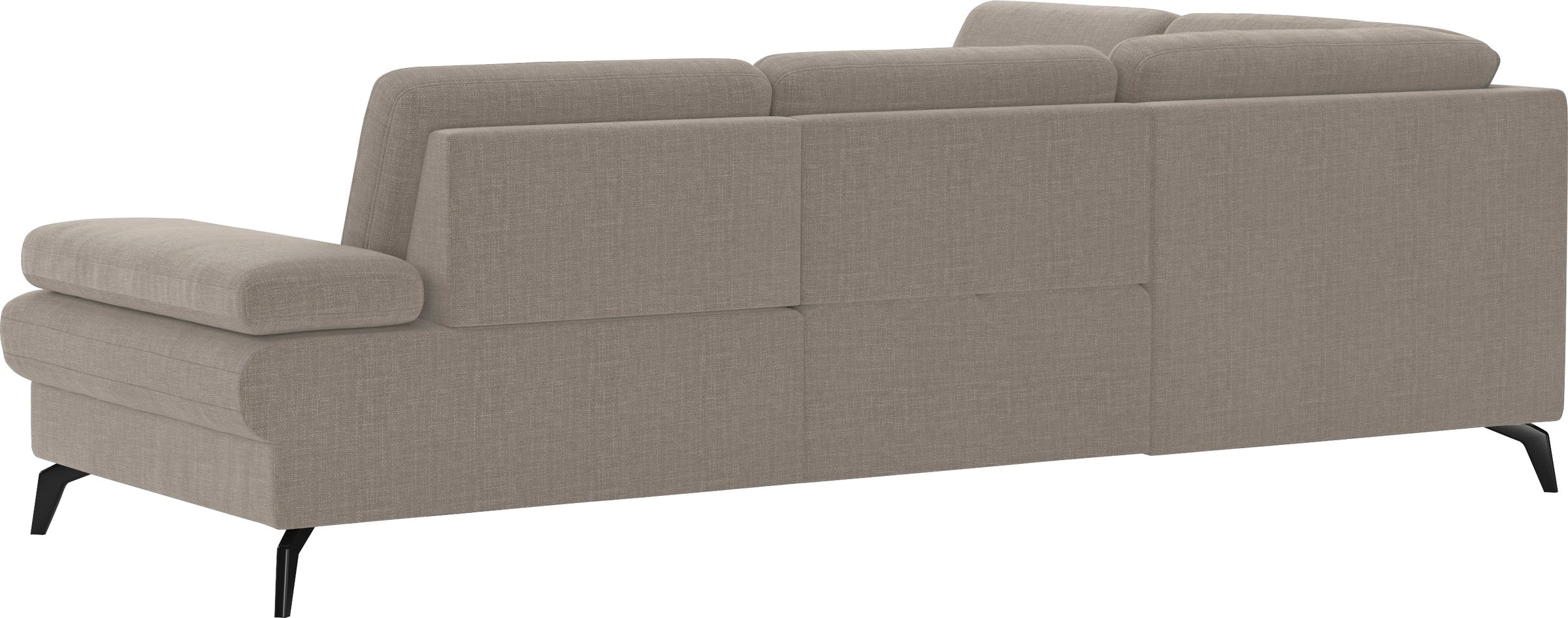 sit&more Ecksofa »Morris L-Form, inkl. Sitztiefenverstellung«, wahlweise mit Armteilverstellung, Bettfunktion & Bettkasten