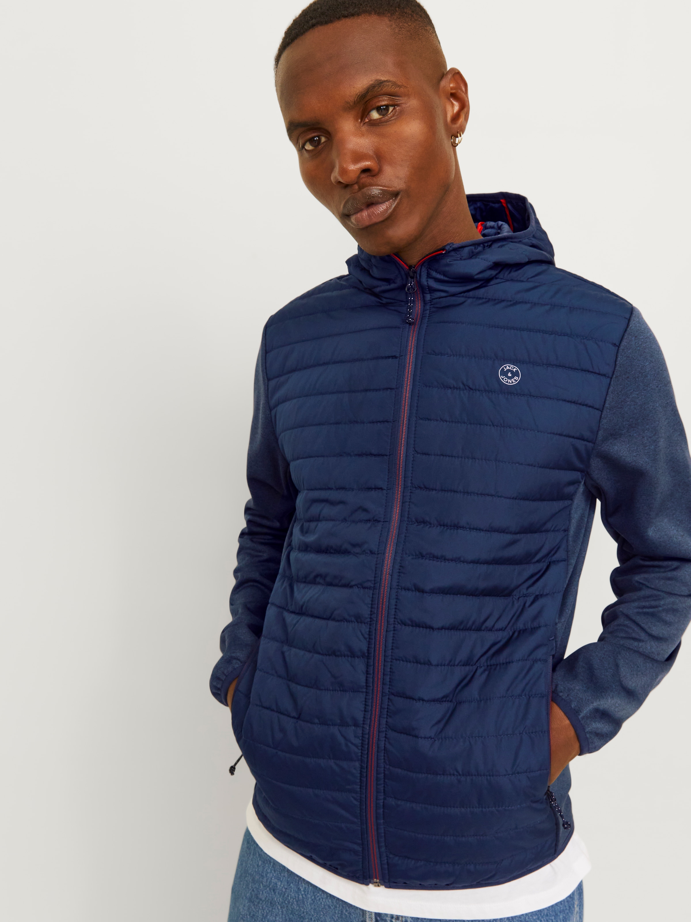 Jack & Jones Steppjacke »JJEMULTI mit Kapuze und Futter« mit Kapuze unifarben, modisch, regular fit, Polyester