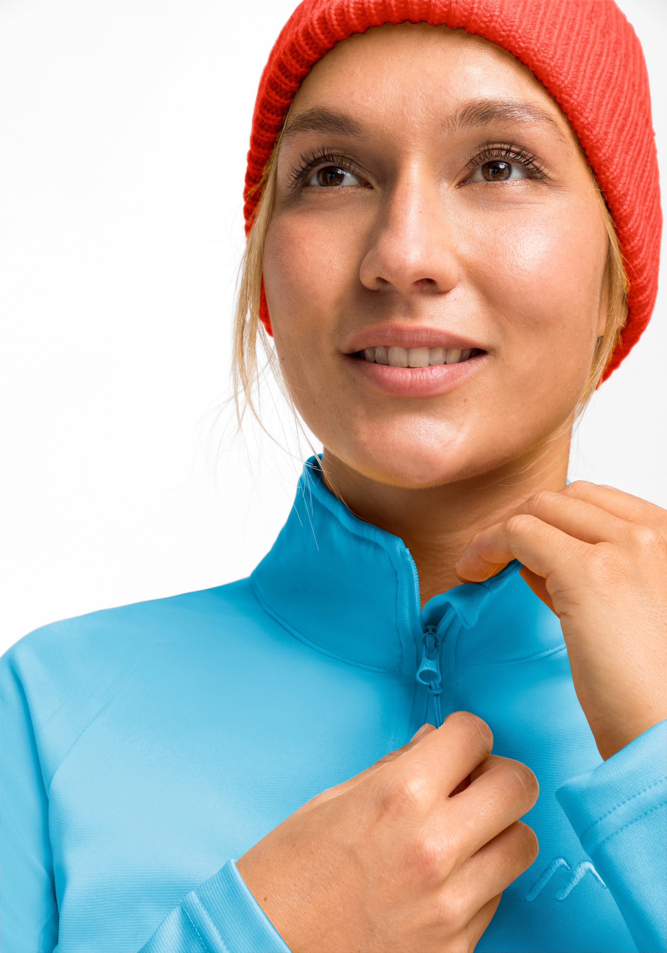 Maier Sports Fleecepullover »Eva«, Damen Fleece, funktioneller Midlayer, Half-Zip, Regular Fit