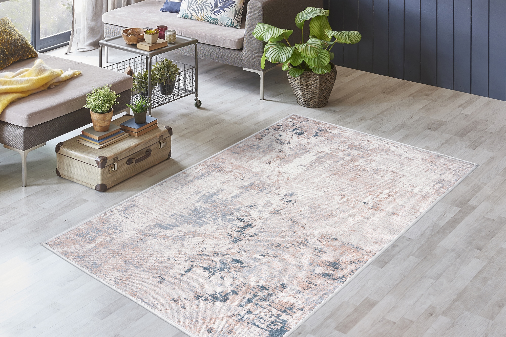 Kayoom Teppich »Magia 725«, rechteckig, 5 mm Höhe, Bedruckter Teppich, ange günstig online kaufen