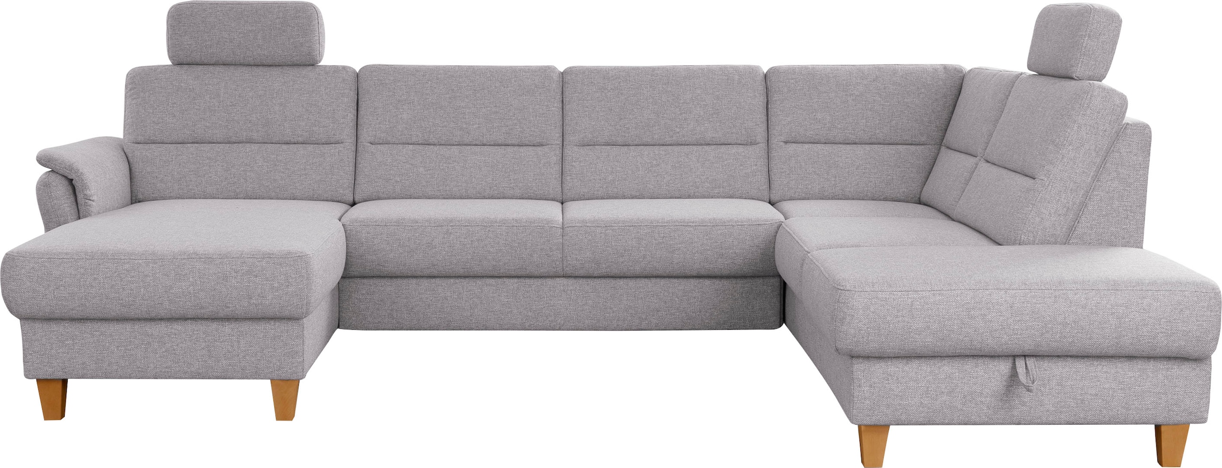 Home affaire Wohnlandschaft »Palmera U-Form, B: 308 cm« optional Bettfunkti günstig online kaufen