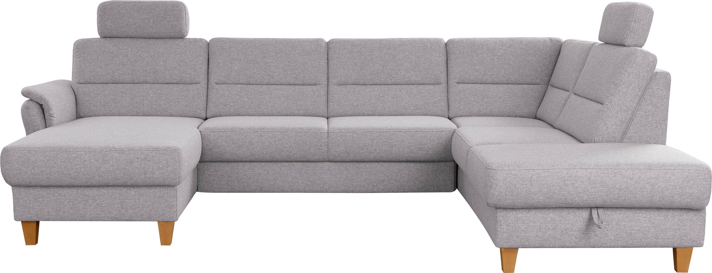 Home affaire Wohnlandschaft »Palmera U-Form«, Federkern, wahlweise mit Bett günstig online kaufen