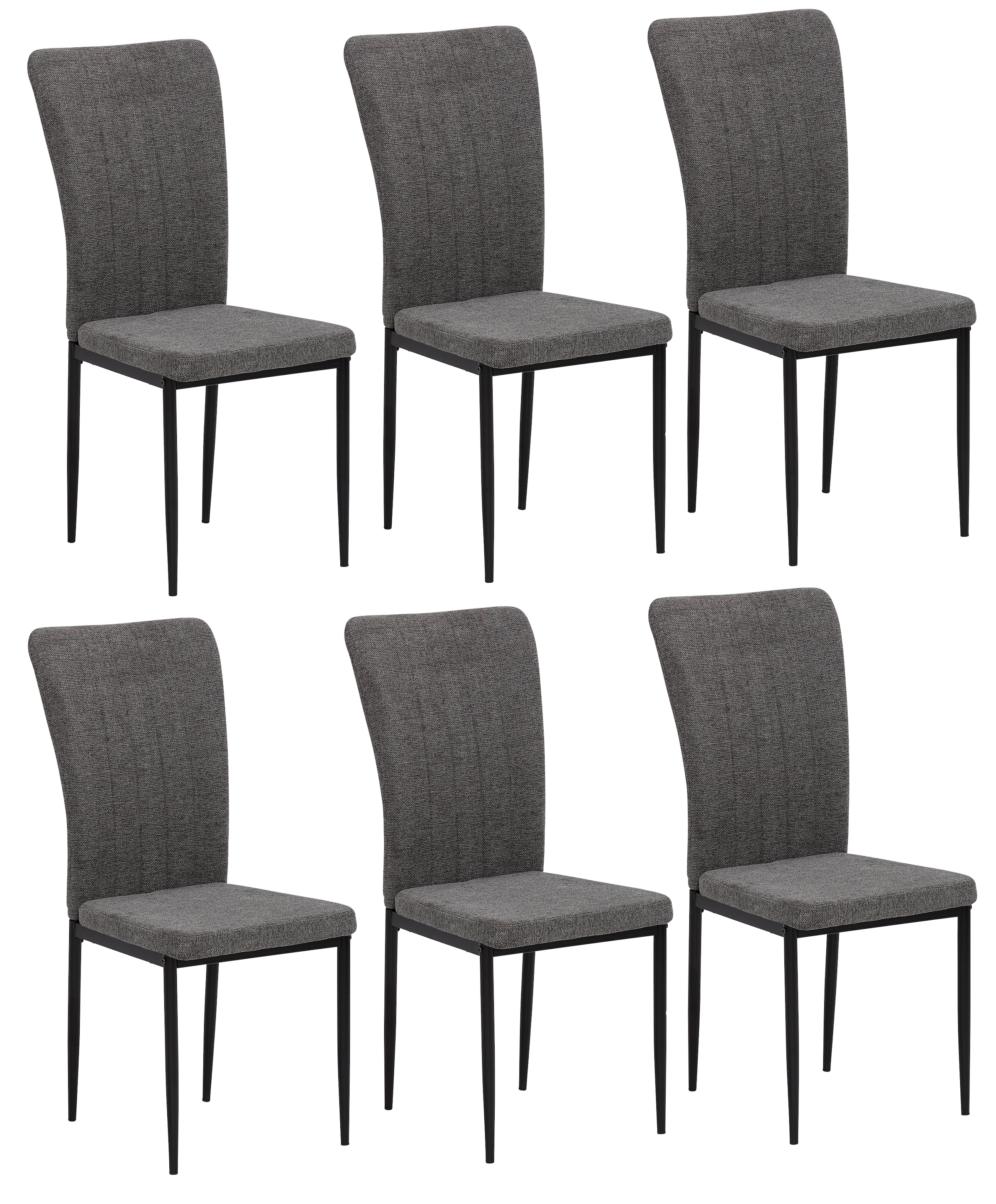 Home affaire 4-Fußstuhl »Bergamo« (Set) 6 Stk.erhältlich in Samt, Vintage-M günstig online kaufen