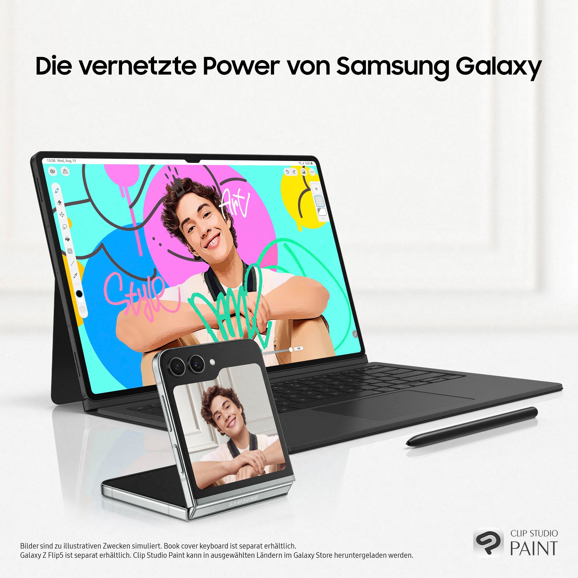 Samsung Tablet »Galaxy Tab S9+ WiFi«, (Android AI-Funktionen)