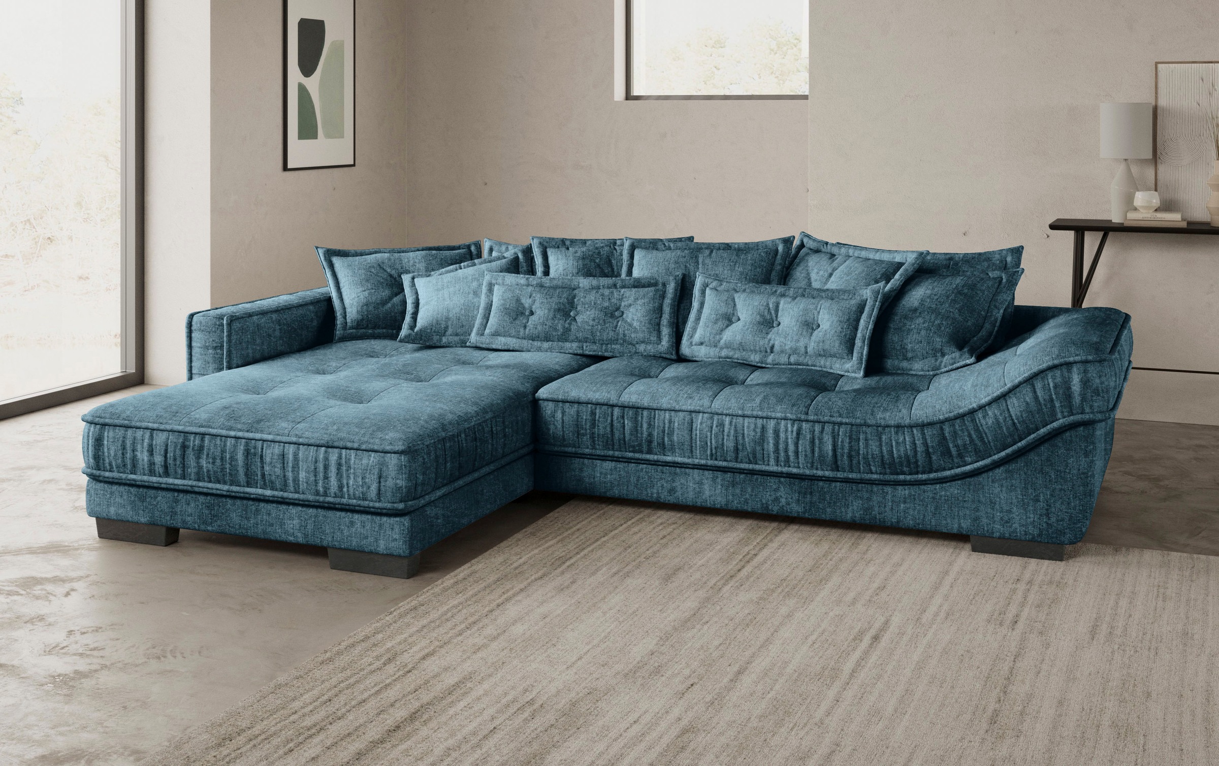 Mr. Couch Ecksofa »Diwan II DuraFlex L-Form«, DuraFlex-Kaltschaumpolsterung, bis 140 kg, 4 Bezugsqualitäten