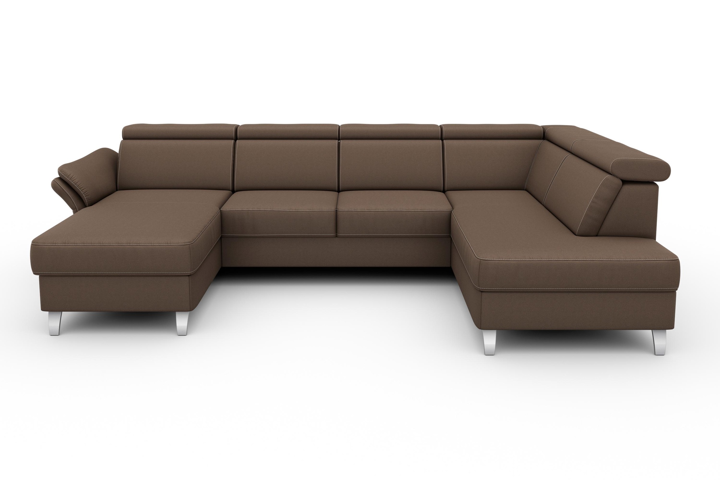 sit&more Wohnlandschaft »Vincenzo U-Form« inklusive Kopfteilverstellung, wa günstig online kaufen