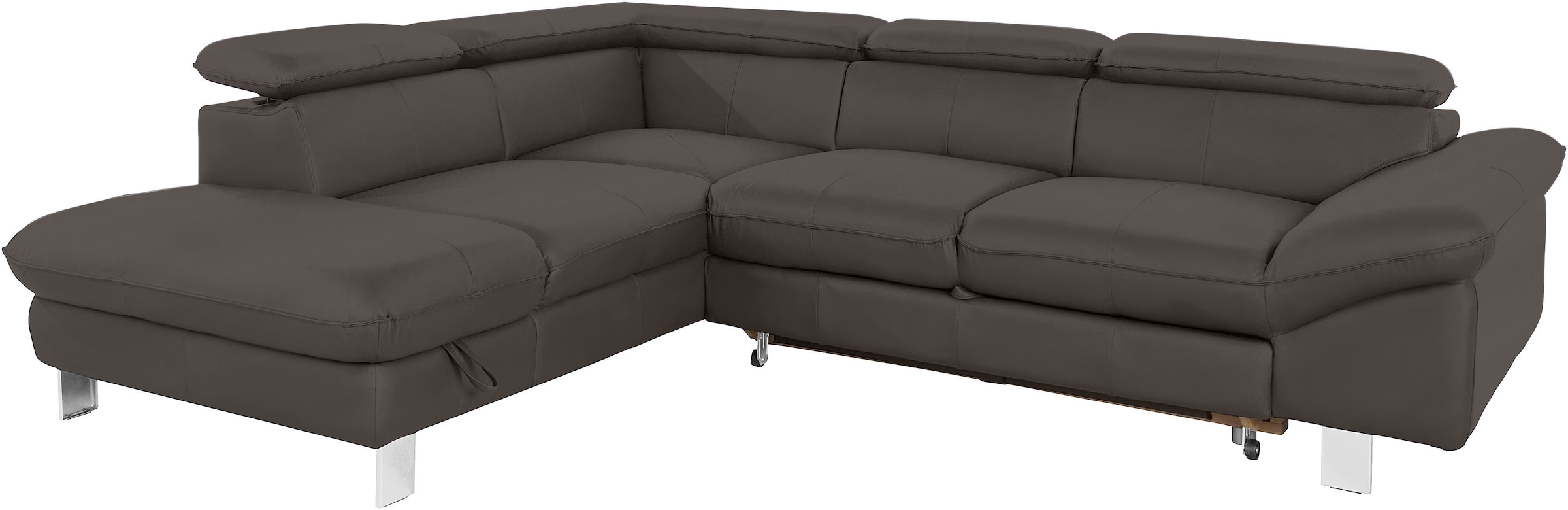 COTTA Ecksofa »Driver L-Form«, mit Kopfteilverstellung, wahlweise mit Bettfunktion & Bettkasten
