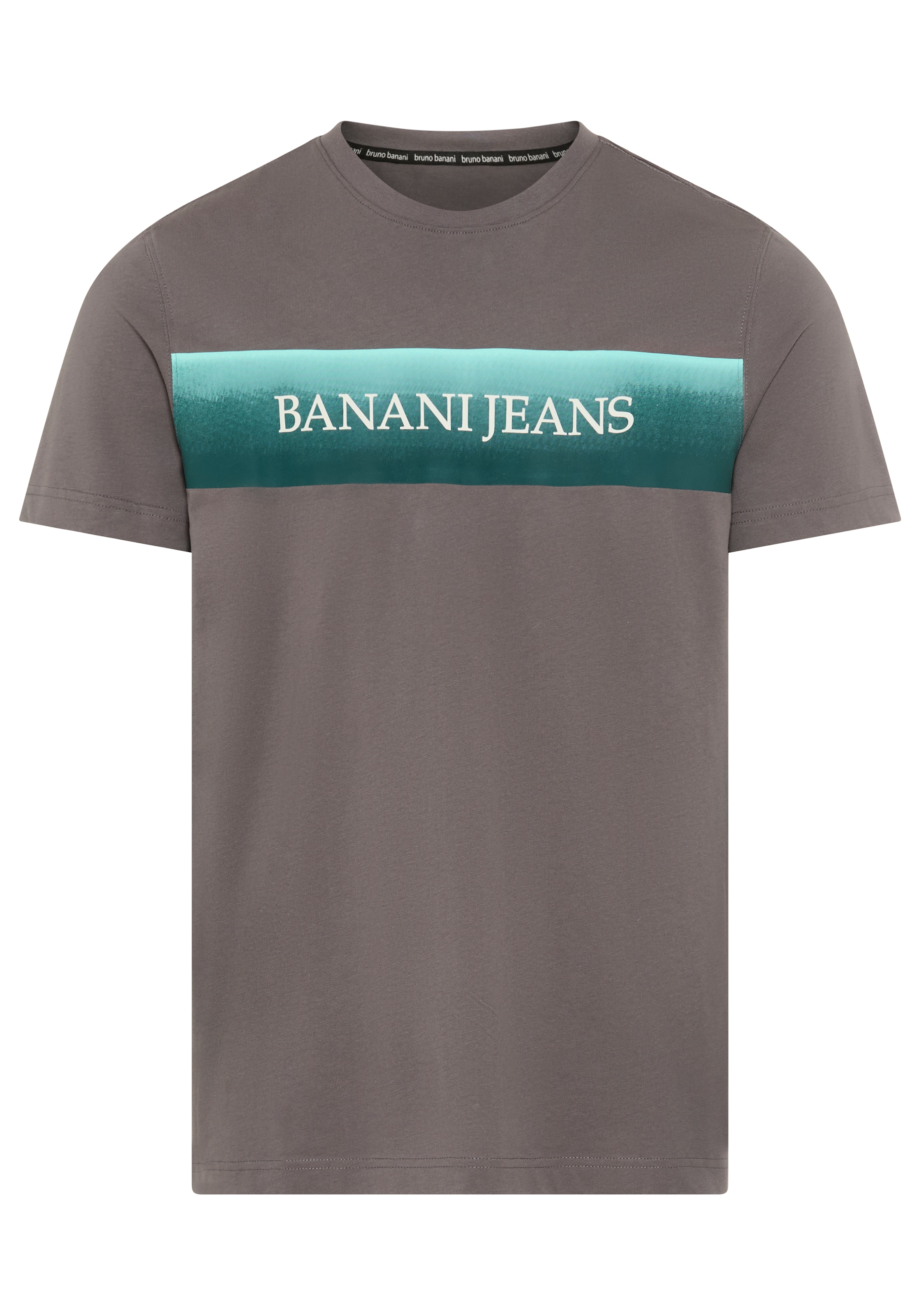 Bruno Banani T-Shirt Halbarmshirt, mit Rundhalsausschnitt, bedruckt, aus Single Jersey