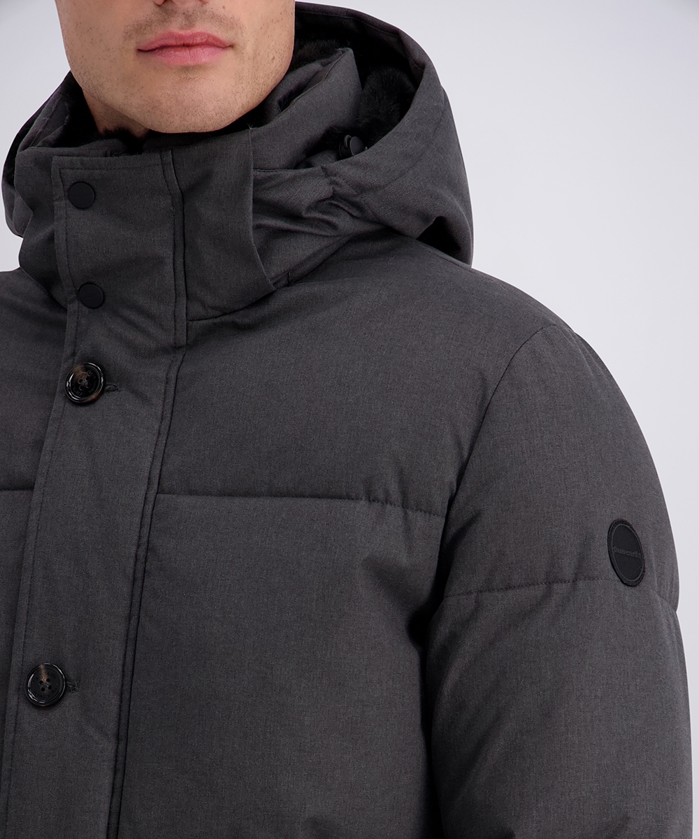 Pierre Cardin Winterjacke mit Kapuze mit abnehmbarer Kapuze, wasserabweisend, Regular Fit
