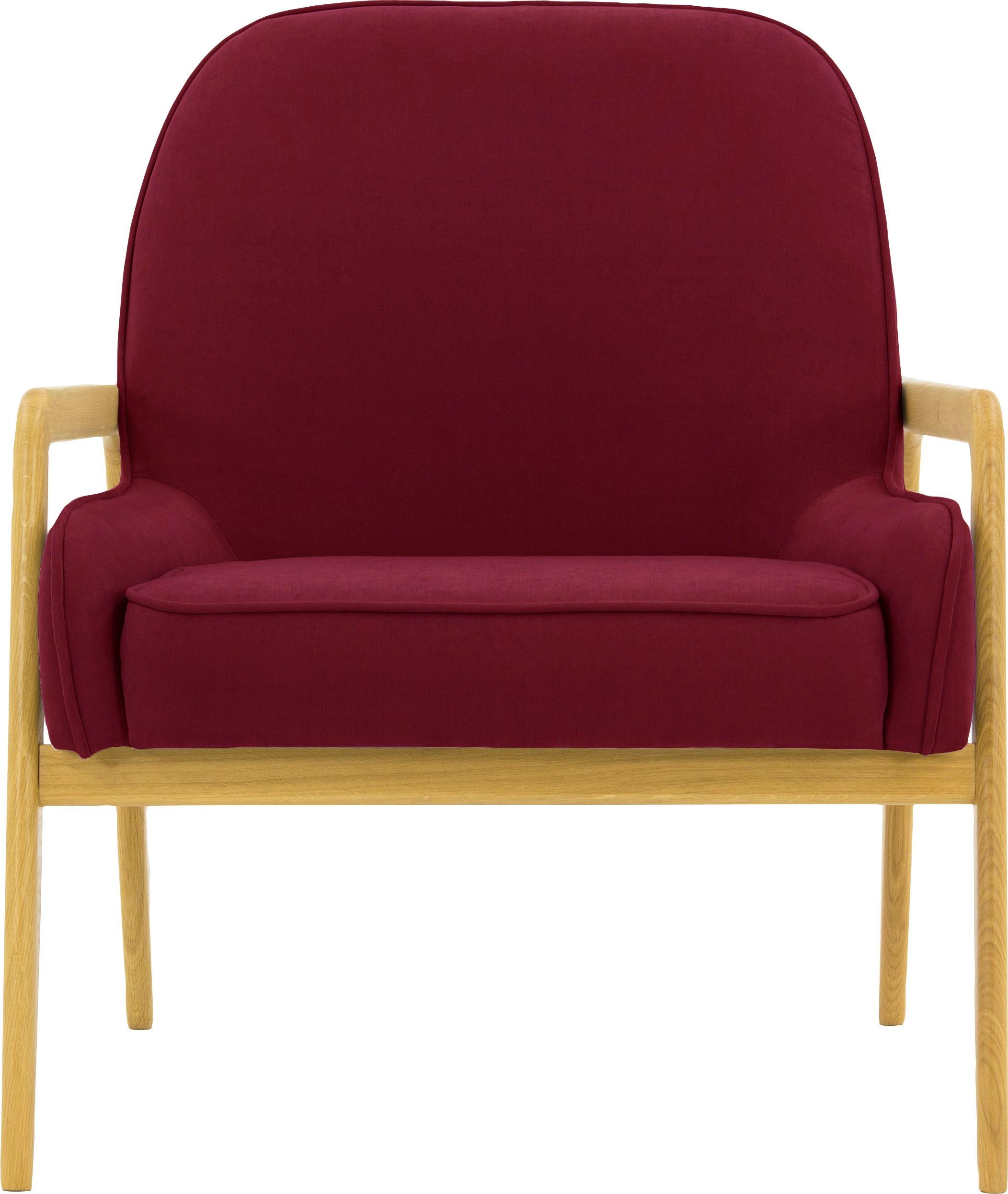 Home affaire Sessel »Braga« wahlweise mit Gestell aus Eiche in dunkel oder günstig online kaufen