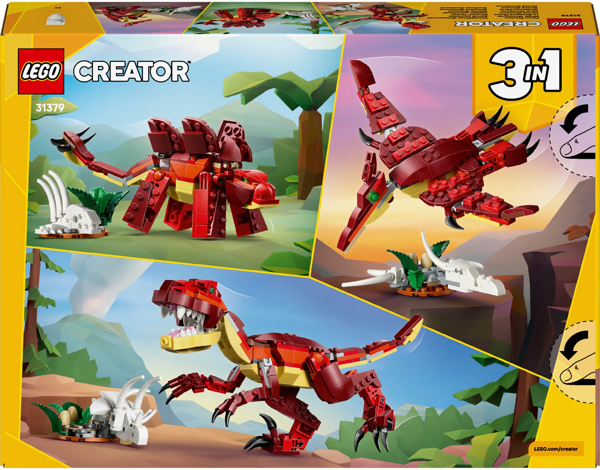 LEGO® Konstruktionsspielsteine »Wilder Dinosaurier (31379), LEGO Creator« Made in Europe