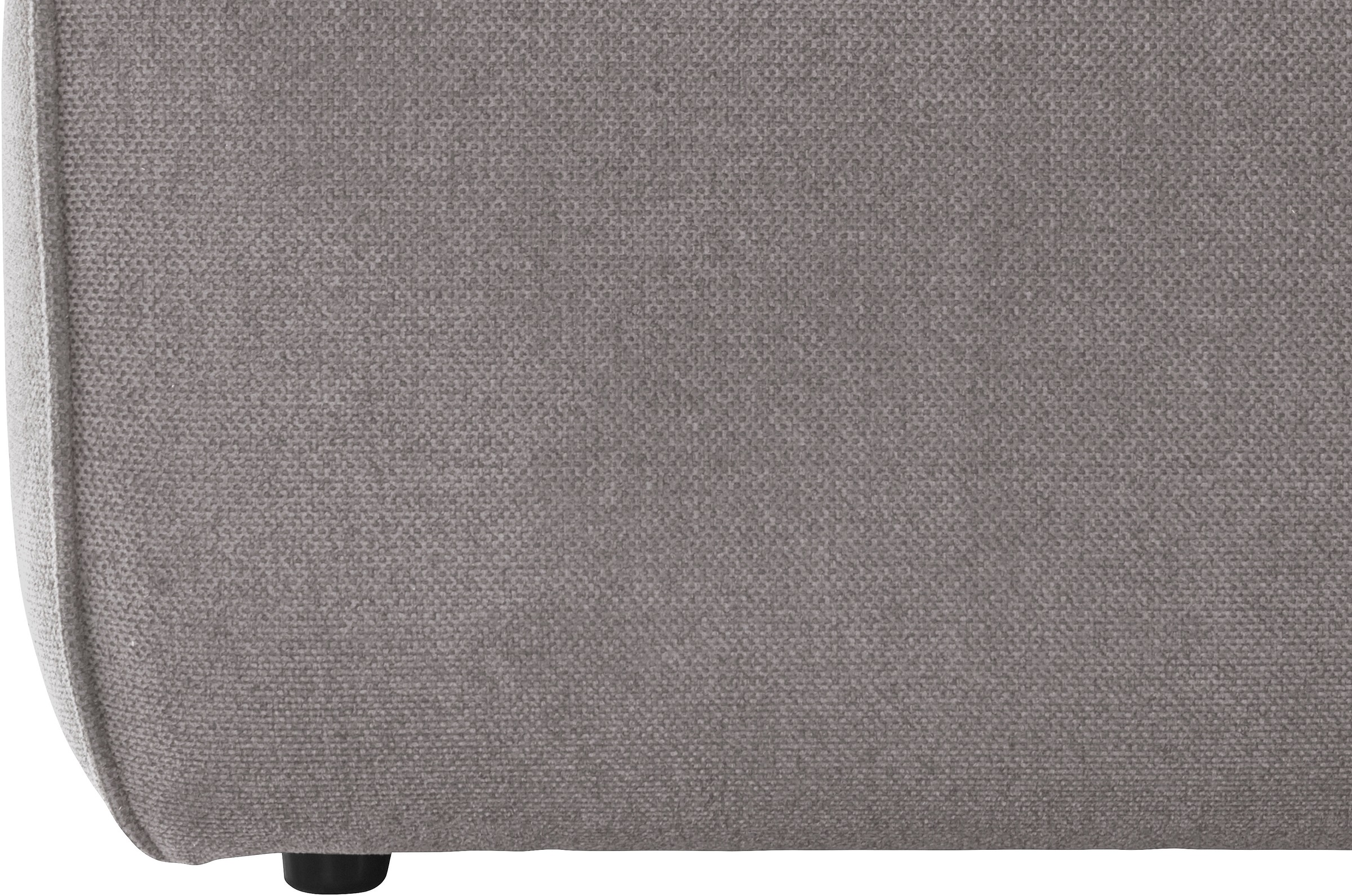 andas Ecksofa »Noord mit Kedernaht, Breite 227 cm«, Cord, Struktur, Webstoff, mit Wellenunterfederung, Massivholzrahmen