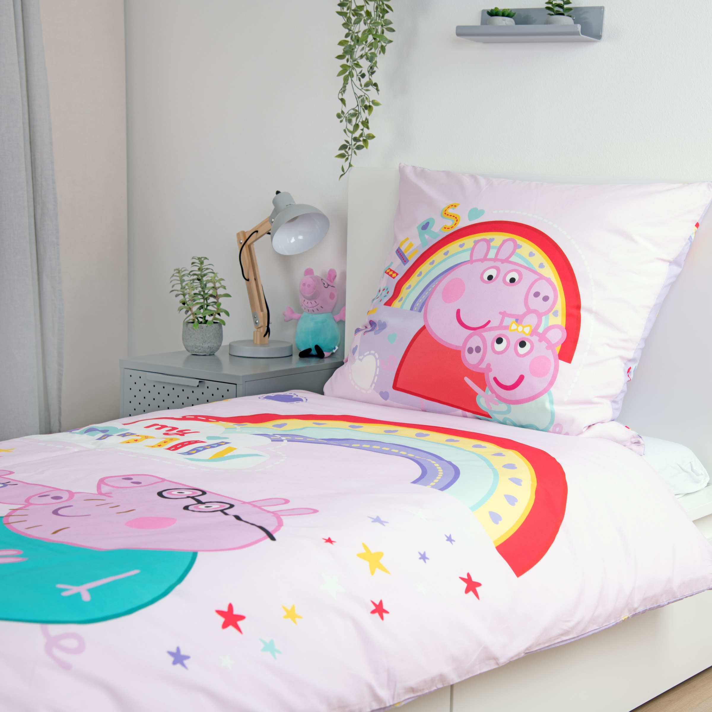 Peppa Pig Wendebettwäsche »Peppa Pig« 2 Stk. tlg. mit fröhlichem Design