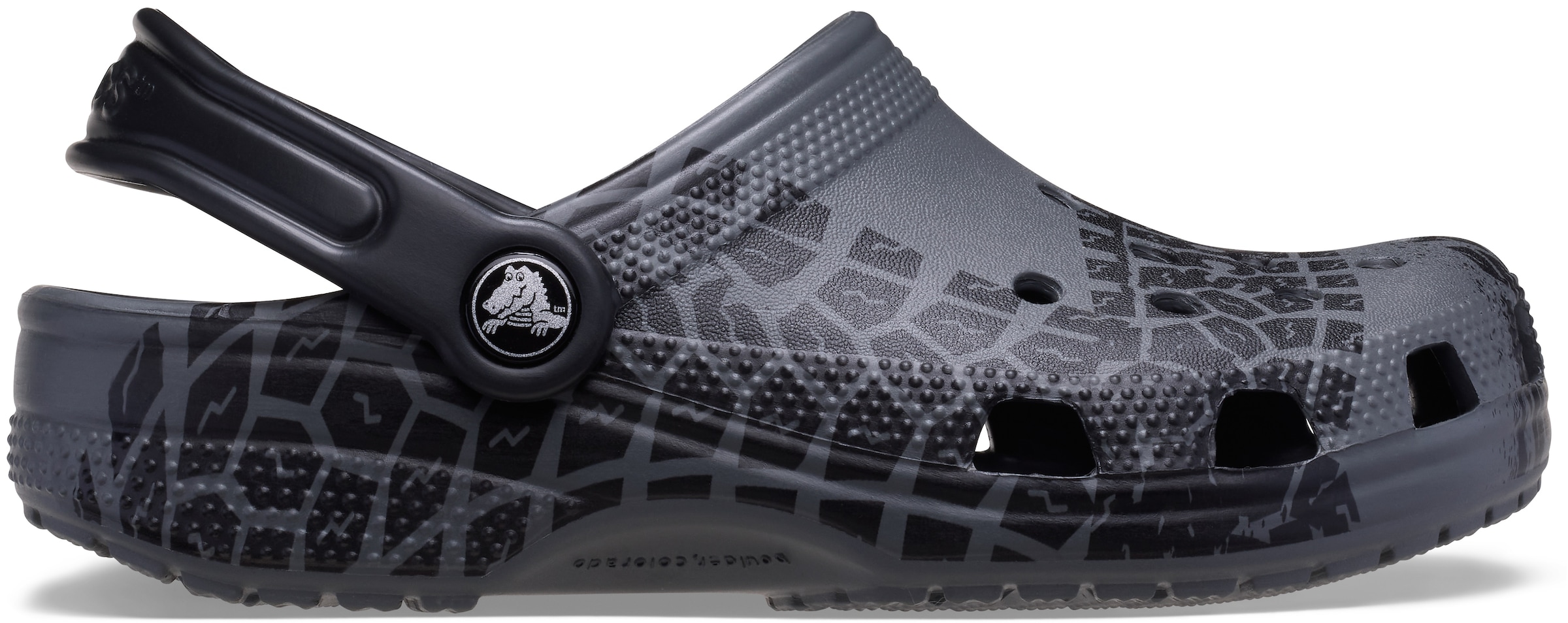 Crocs Clog »Classic Tire Print Clog«, Hausschuh, Sandale mit Lüftungsöffnungen