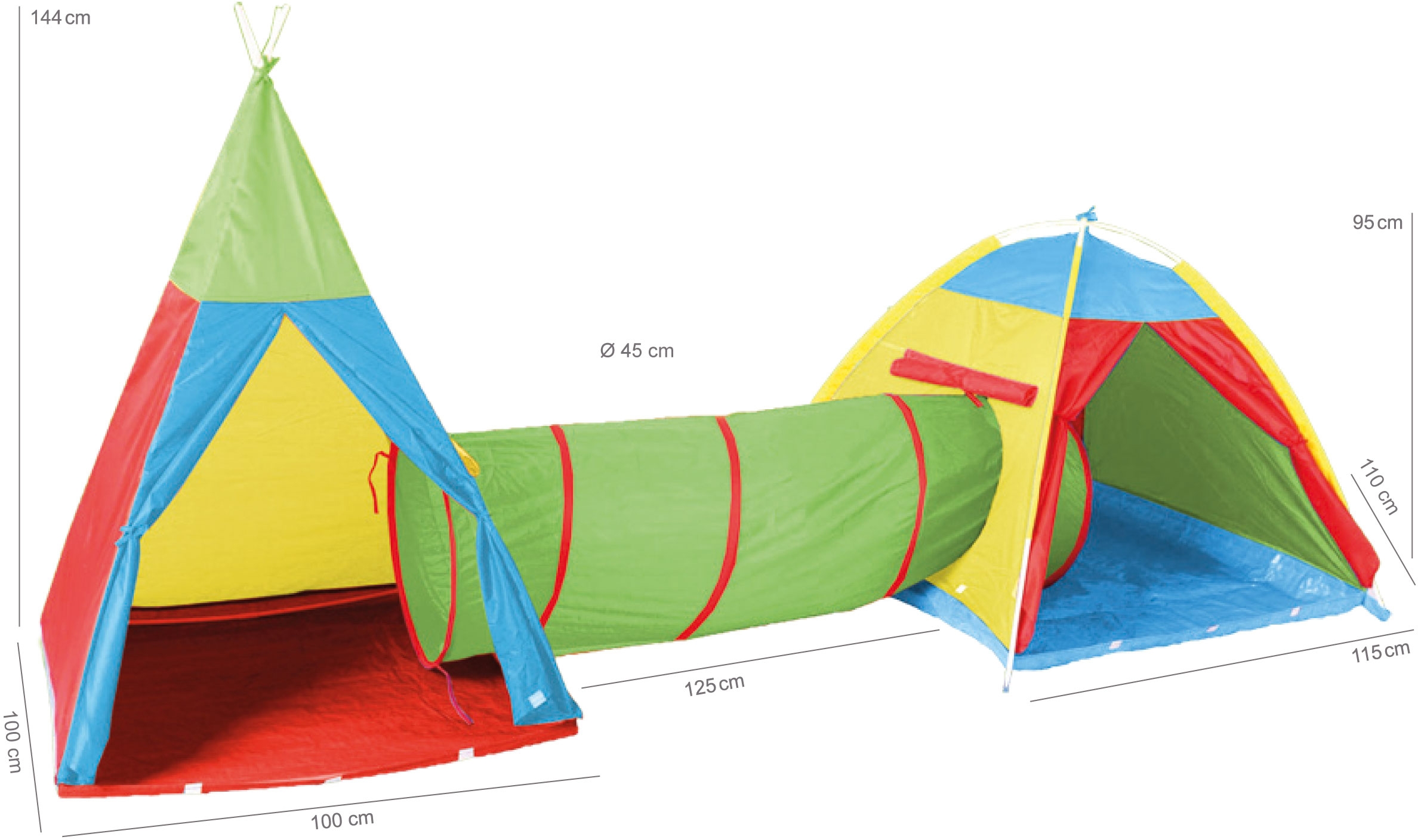 Knorrtoys® Spielzelt »Zeltstadt Zenovia«, mit Spieltunnel