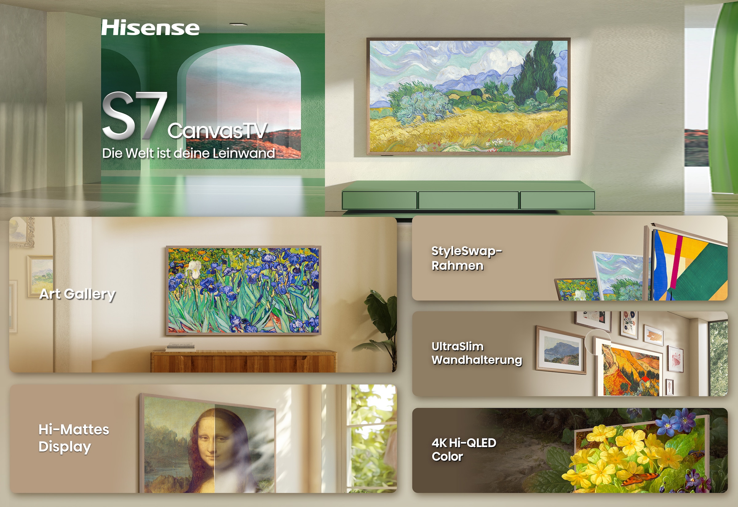 Hisense LED-Fernseher »55S7DS« 139 cm/55 ″ Smart-TV