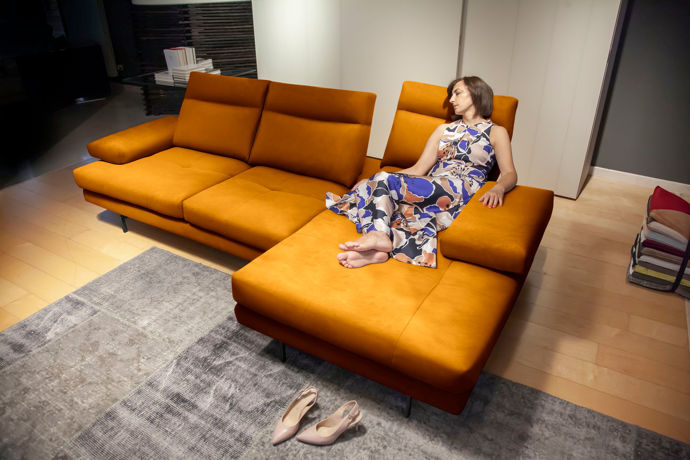 CALIA ITALIA Ecksofa »Toby Wing, L-Form, Multifunktionssofa, edel und beque günstig online kaufen
