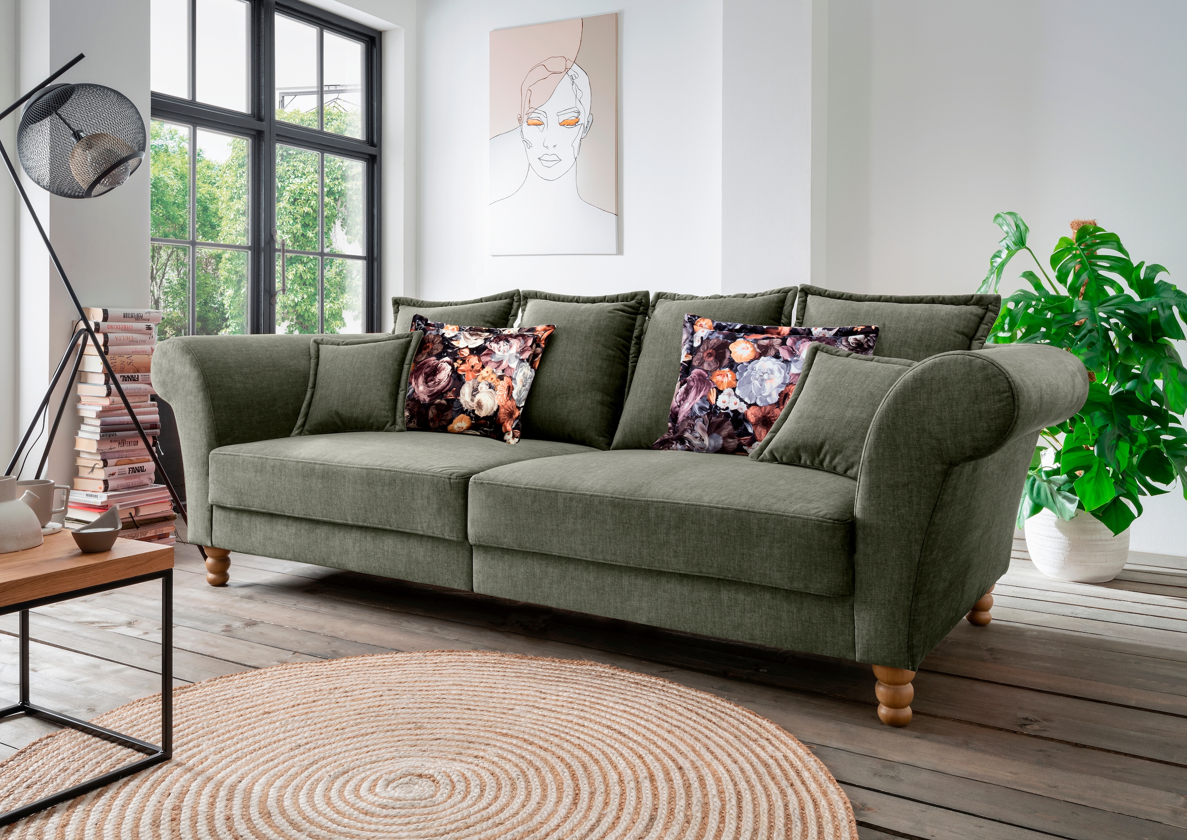Home affaire Big-Sofa »Tassilo Mega Sofa mit viel Platz, bequem durch Kalts günstig online kaufen