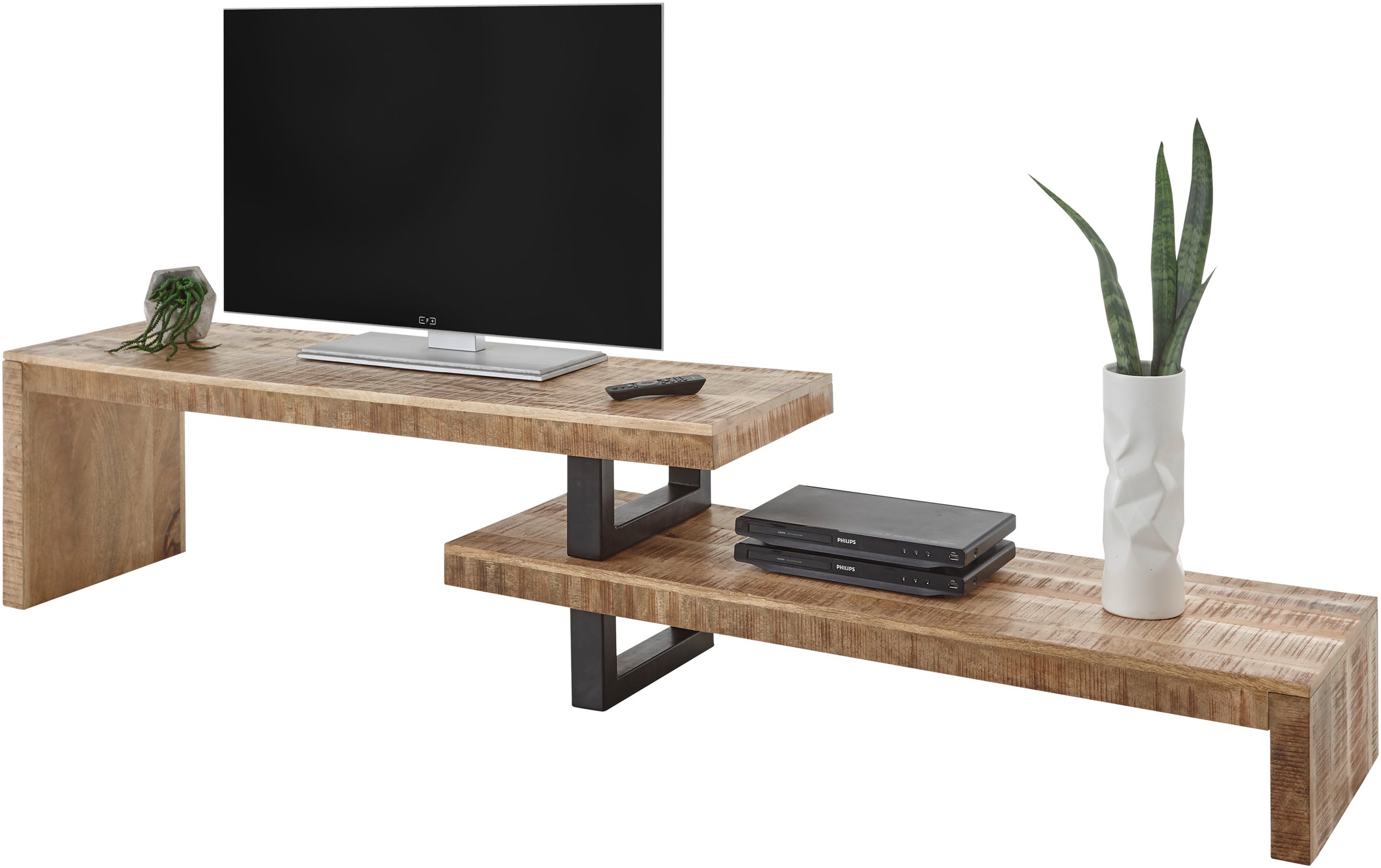 Stolkom TV-Schrank »Beed« Lowboard besteht aus 2 beweglichen Teilen damit variabel stellbar