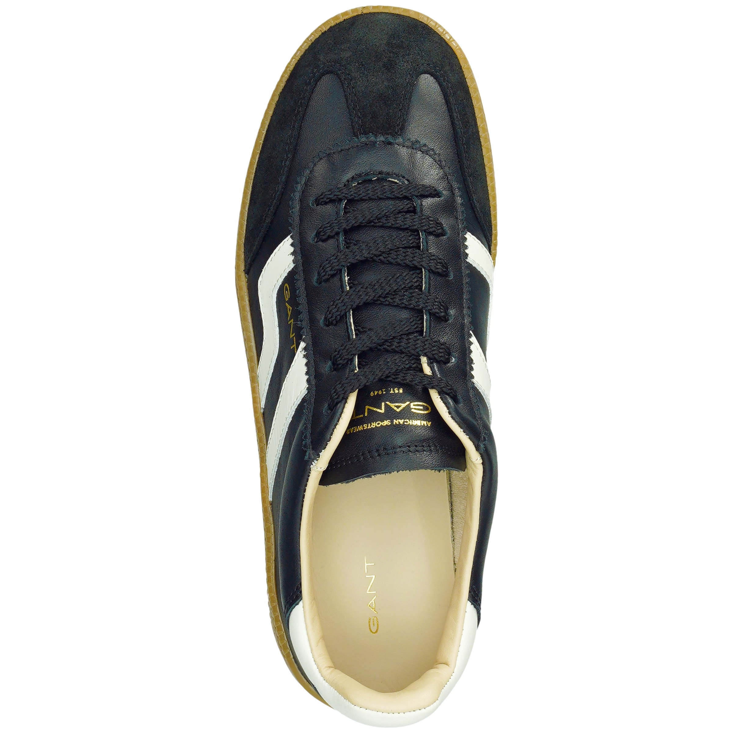 Gant Sneaker »Cuzmani«  Plateausneaker, Schnürschuh, Retro-Sneaker mit honigfarbener Laufsohle