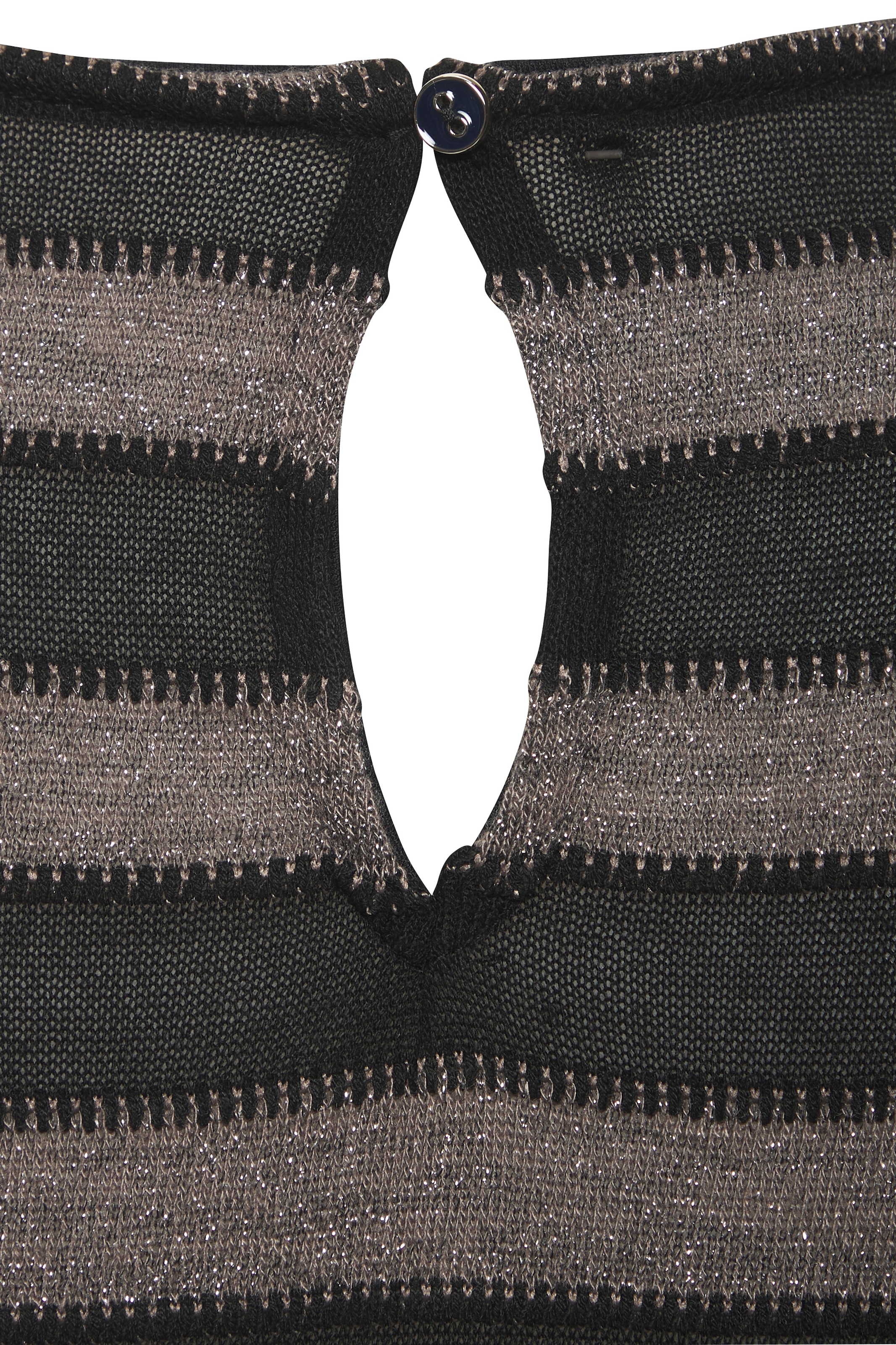LASCANA T-Shirt »mit elegantem Glitzerstreifen« aus Feinstrickqualität