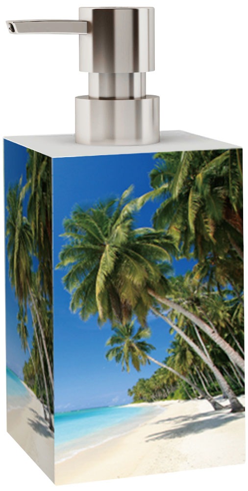 Sanilo Badaccessoire-Set »Karibik« bestehend aus WC-Sitz, Badteppich, Stöpsel, Seifenspender, WC-Bürste