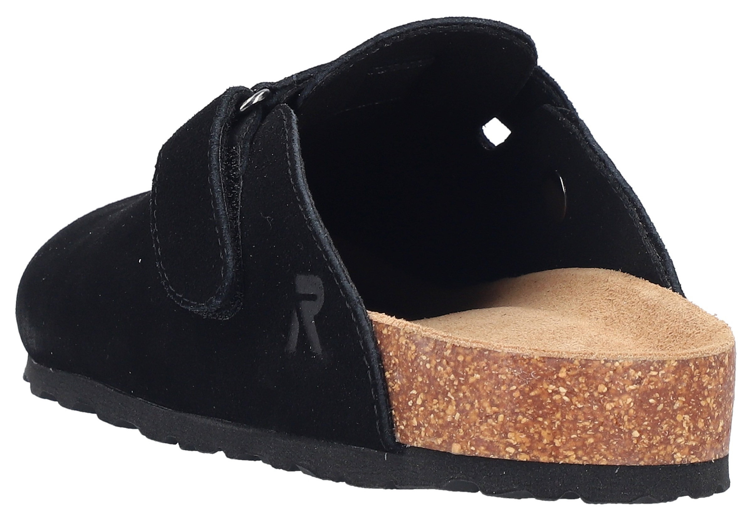 Rieker Clog  Pantolette, Hausschuh, Sommerschuh mit Klettriemchen