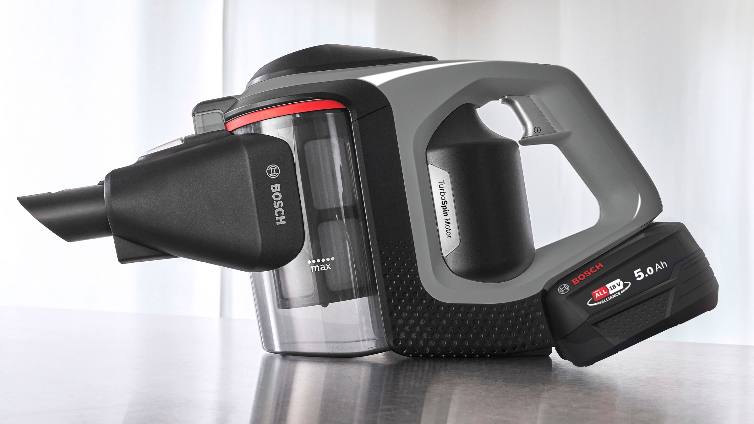 BOSCH Akku-Stielstaubsauger »Unlimited 8 Gen2 BSS825MULT, HEPA-Filtersystem, 10 Jahre Motorgarantie«, 5 Ah Akku, lange Laufzeit, Schnellladegerät, Hartboden-Softdüse, grau