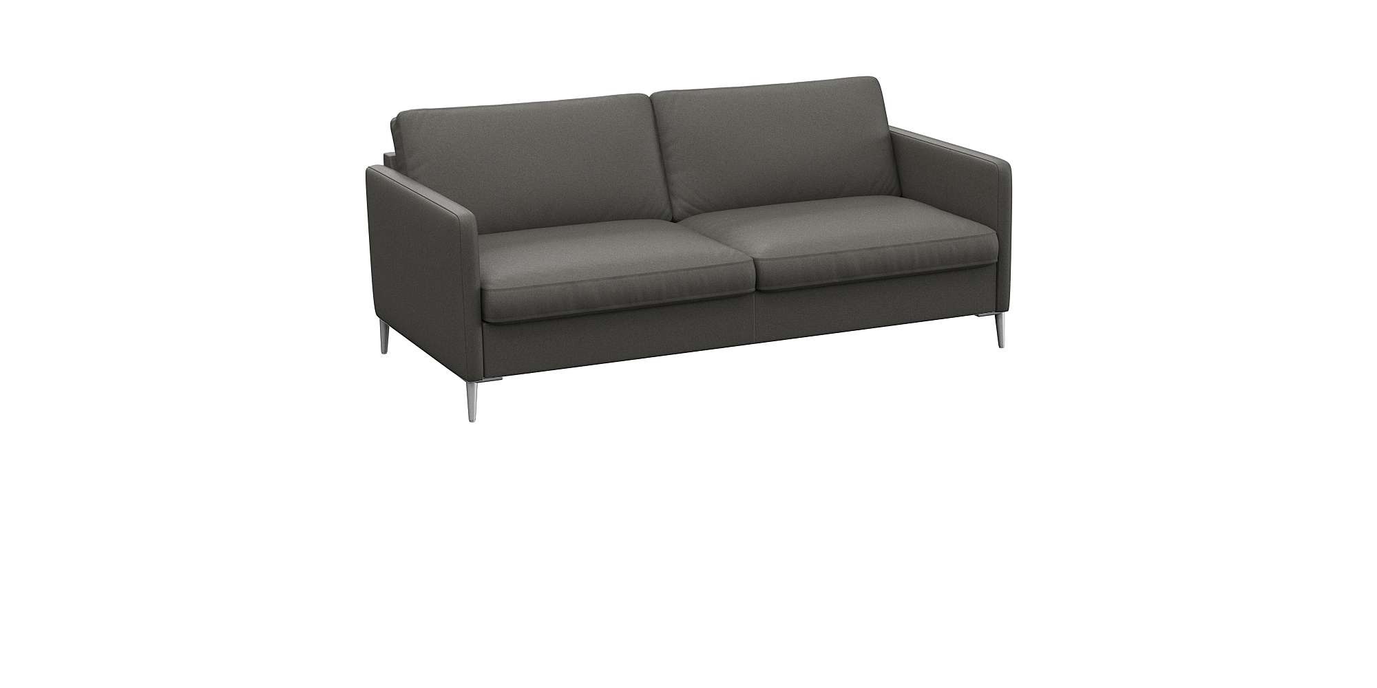 FLEXLUX 2,5-Sitzer »Fiore, super Sitzkomfort durch Kaltschaum im Sitz«, schmale Armlehnen, Füße Alu