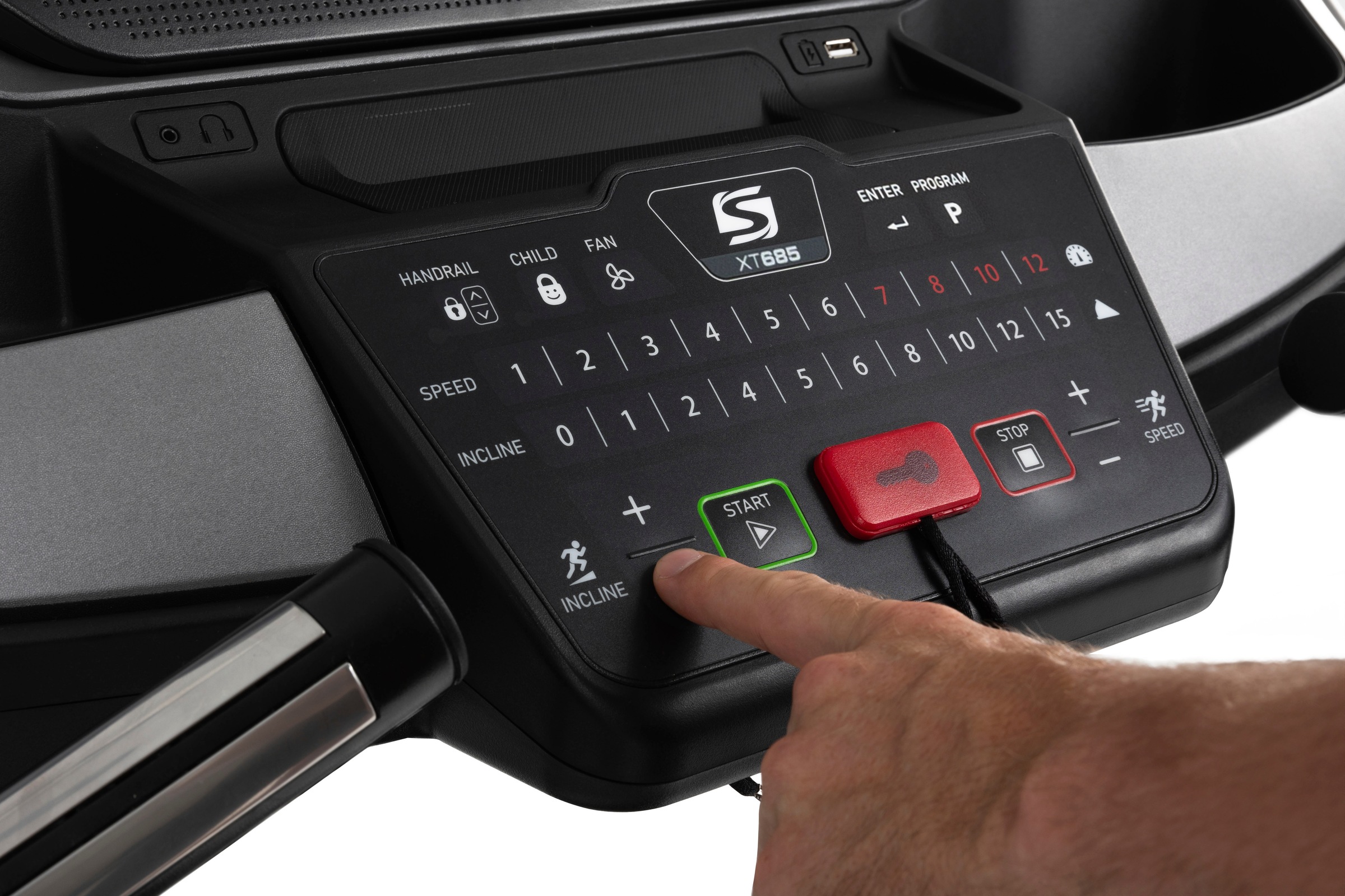 Spirit Fitness Laufband »Spirit Fitness Laufband XT685 Black«