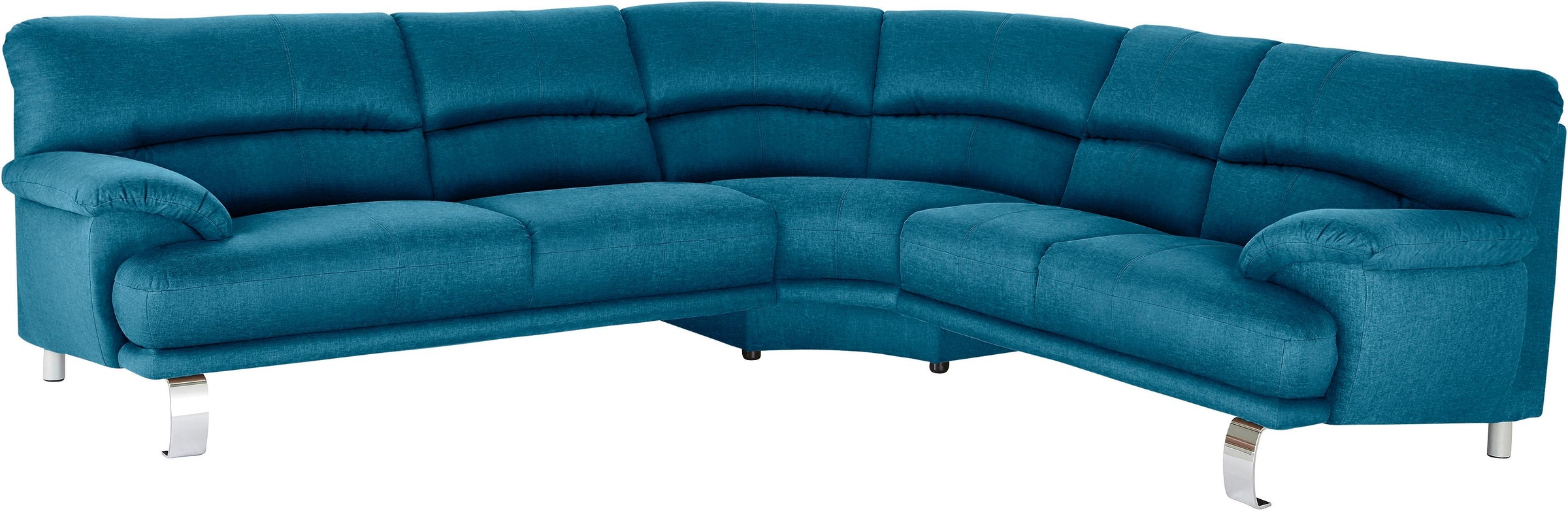 TRENDMANUFAKTUR Ecksofa »Cecilia II, in italienischen Design, bequem, hoher Sitzkomfort, L-Form«, extrabreite Armlehnen für noch mehr Sitzkomfort