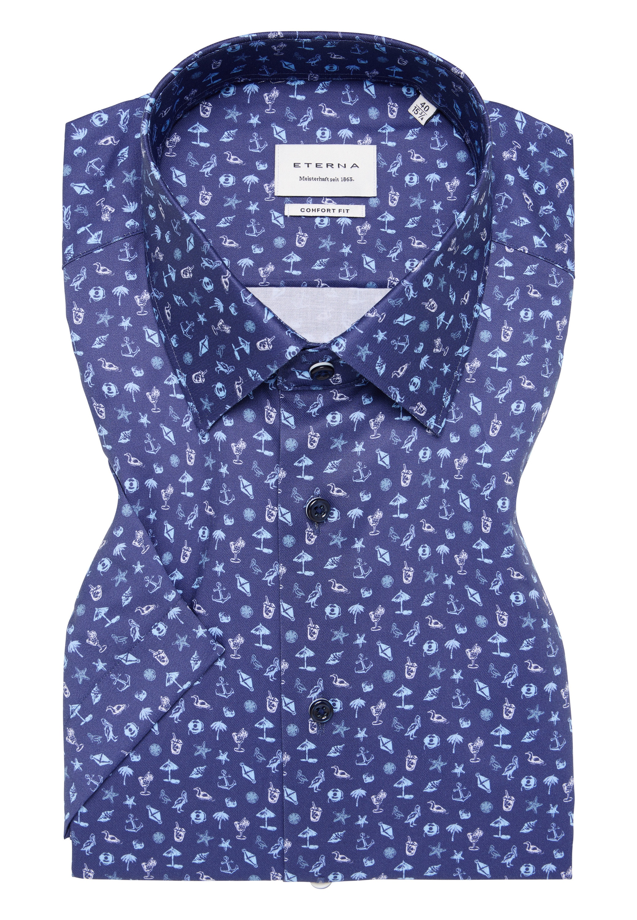 Eterna Kurzarmhemd »COMFORT FIT« NON IRON (bügelfrei)