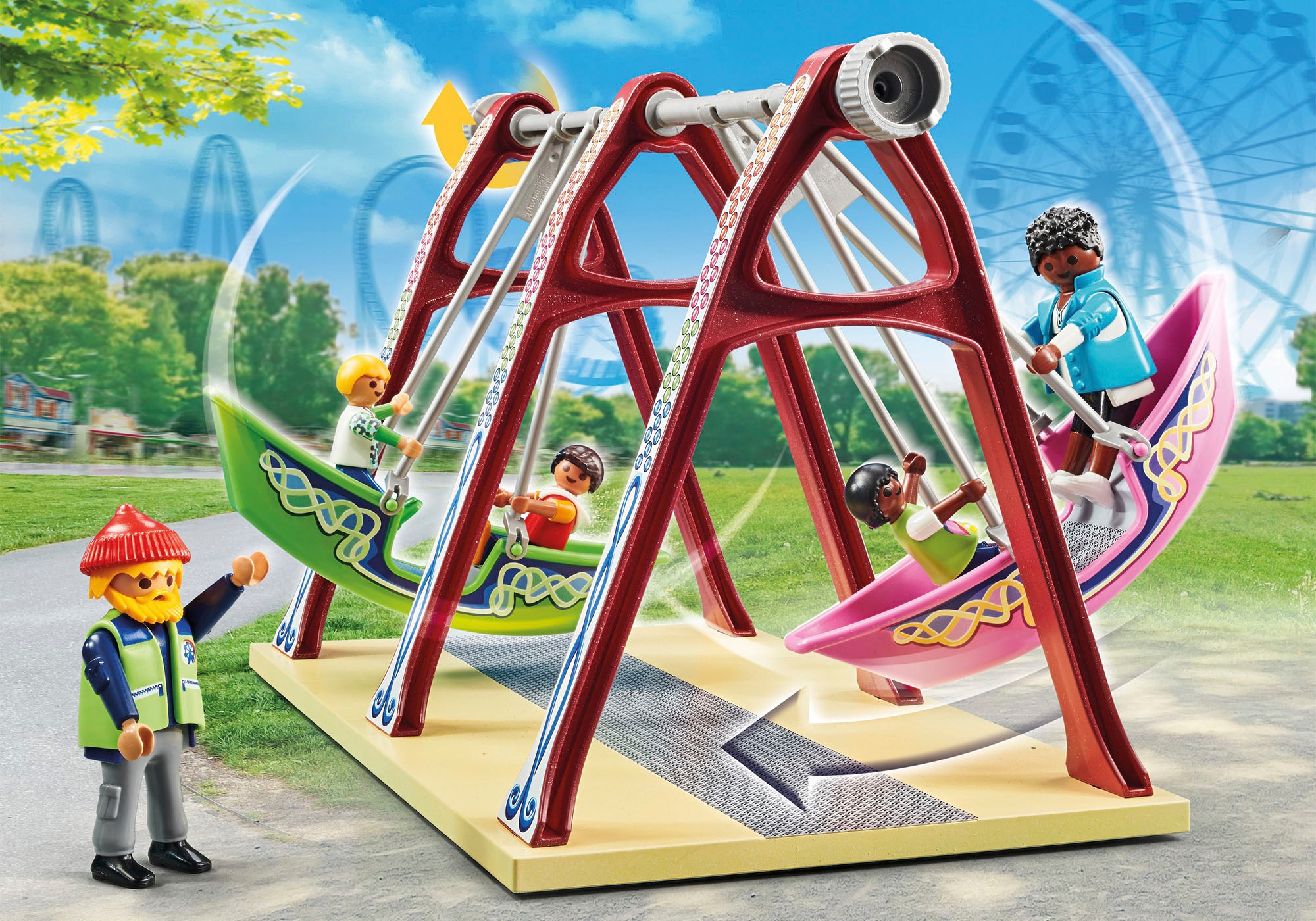 Playmobil® Konstruktions-Spielset »Freizeitpark (71452), Family Fun«, (135 St.), Made in Germany