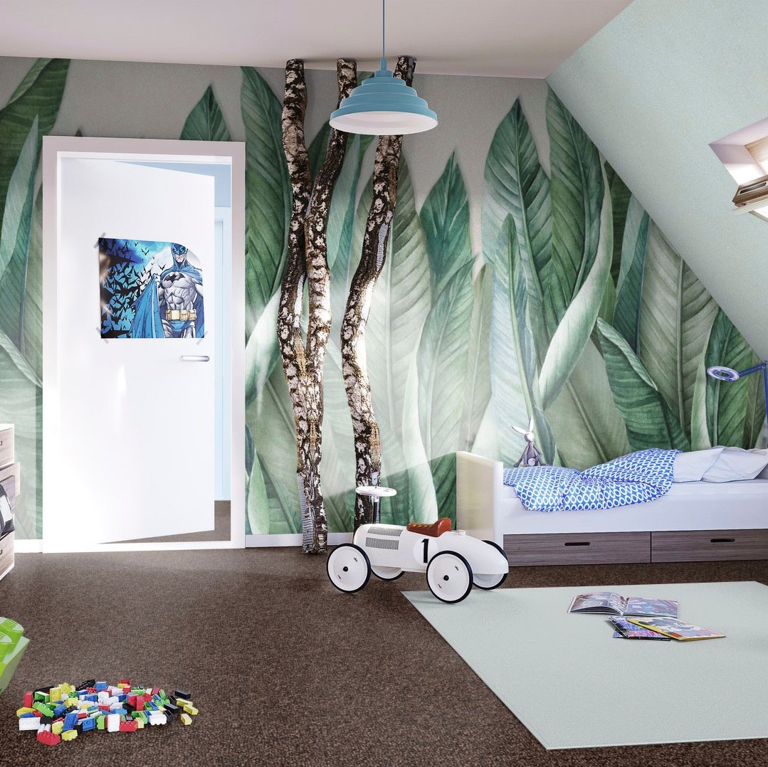 Bodenmeister Teppichboden »Baltic, Schlinge - meliert, Made in Belgium«, rechteckig, 5 mm Höhe, Wohnzimmer, Schlafzimmer, Kinderzimmer, Breite 400/500 cm