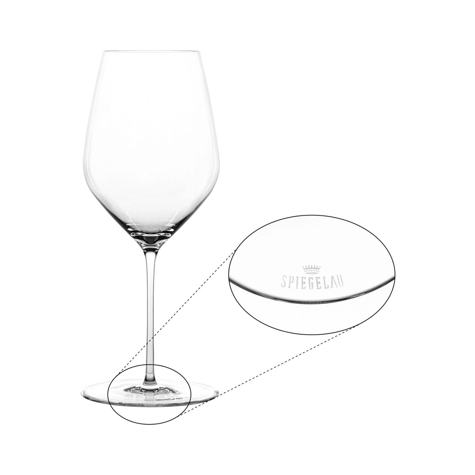 SPIEGELAU Rotweinglas »Bordeauxgläser + Poliertuch Hi-Lite 650 ml 6er Set t günstig online kaufen