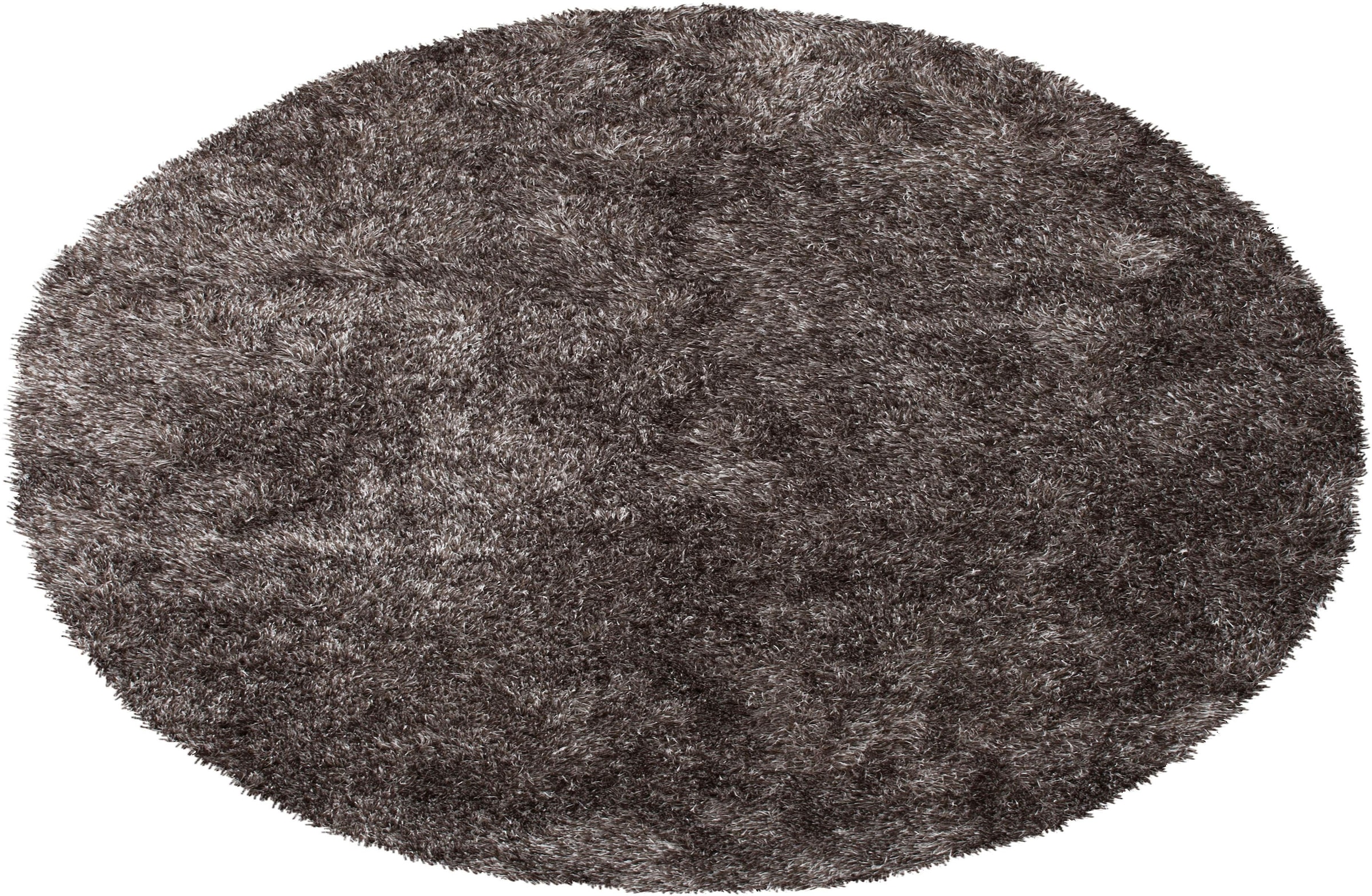 Hochflor-Teppich »Alga«, rund, Uni-Farben, besonders weich und kuschelig