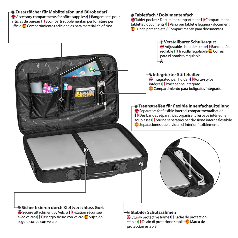 PEDEA Laptoptasche »Starterset Trendline 46,7cm (18,4)«