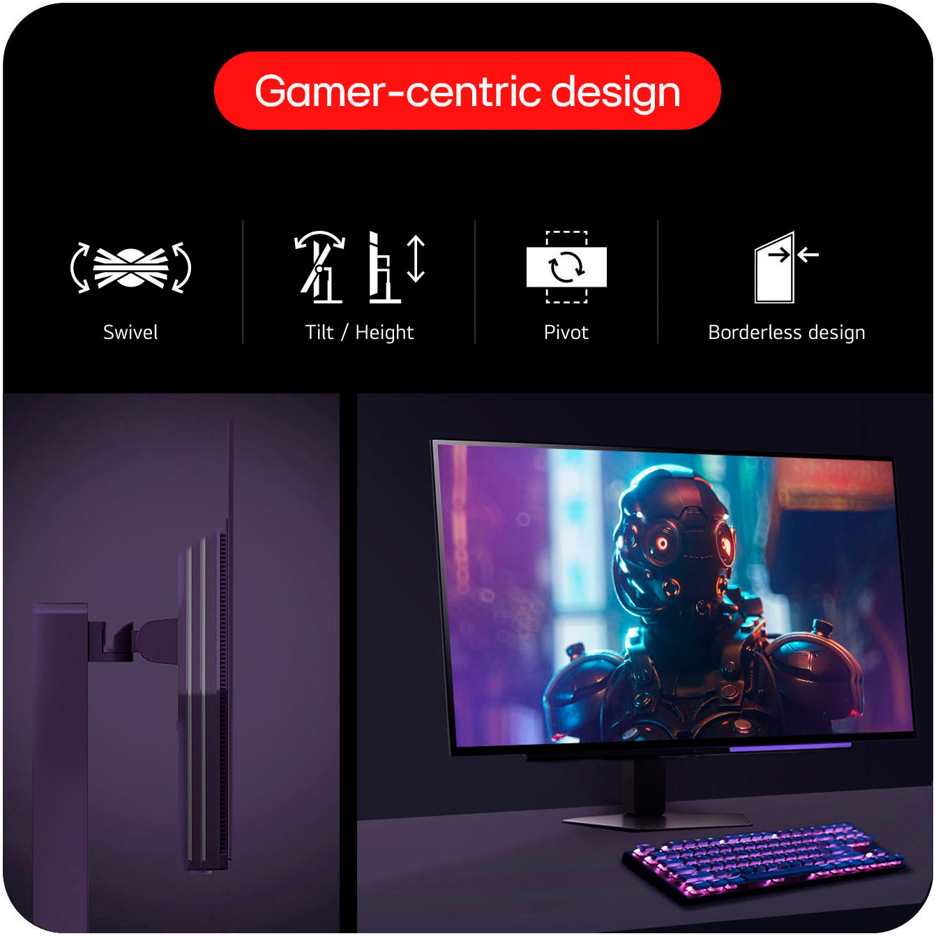 LG Gaming-Monitor »27GX704A« 67 cm/27 ″  2560 x 1440 px WQHD 0,03 Reaktionszeit 240 Hz