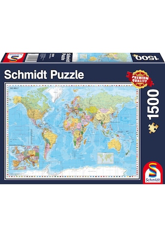 Schmidt Spiele Puzzle »Die Welt, 1500 Teile«, Made in Germany kaufen