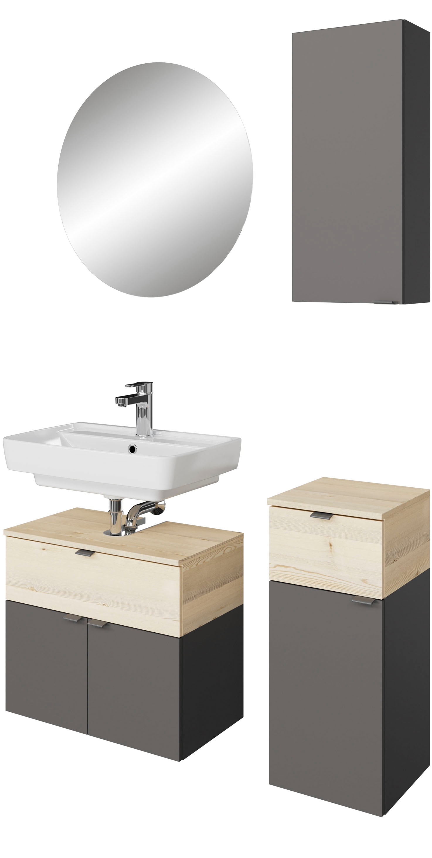 Saphir Badmöbel-Set »Quickset 394«, (Komplett-Set, 4 St.) günstig online kaufen
