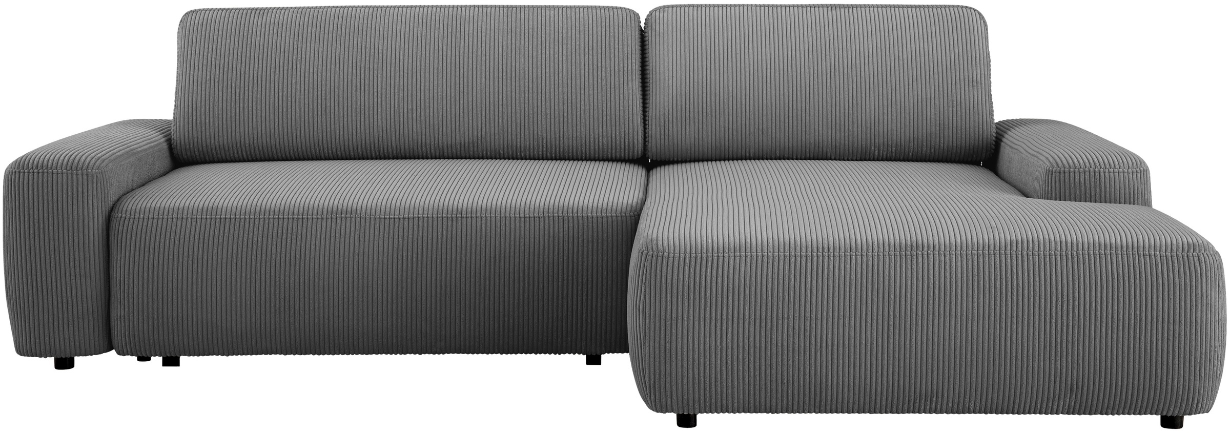 Home affaire Ecksofa »TORGE (264cm), Schlafsofa in Cord, Samtvelours o Stru günstig online kaufen