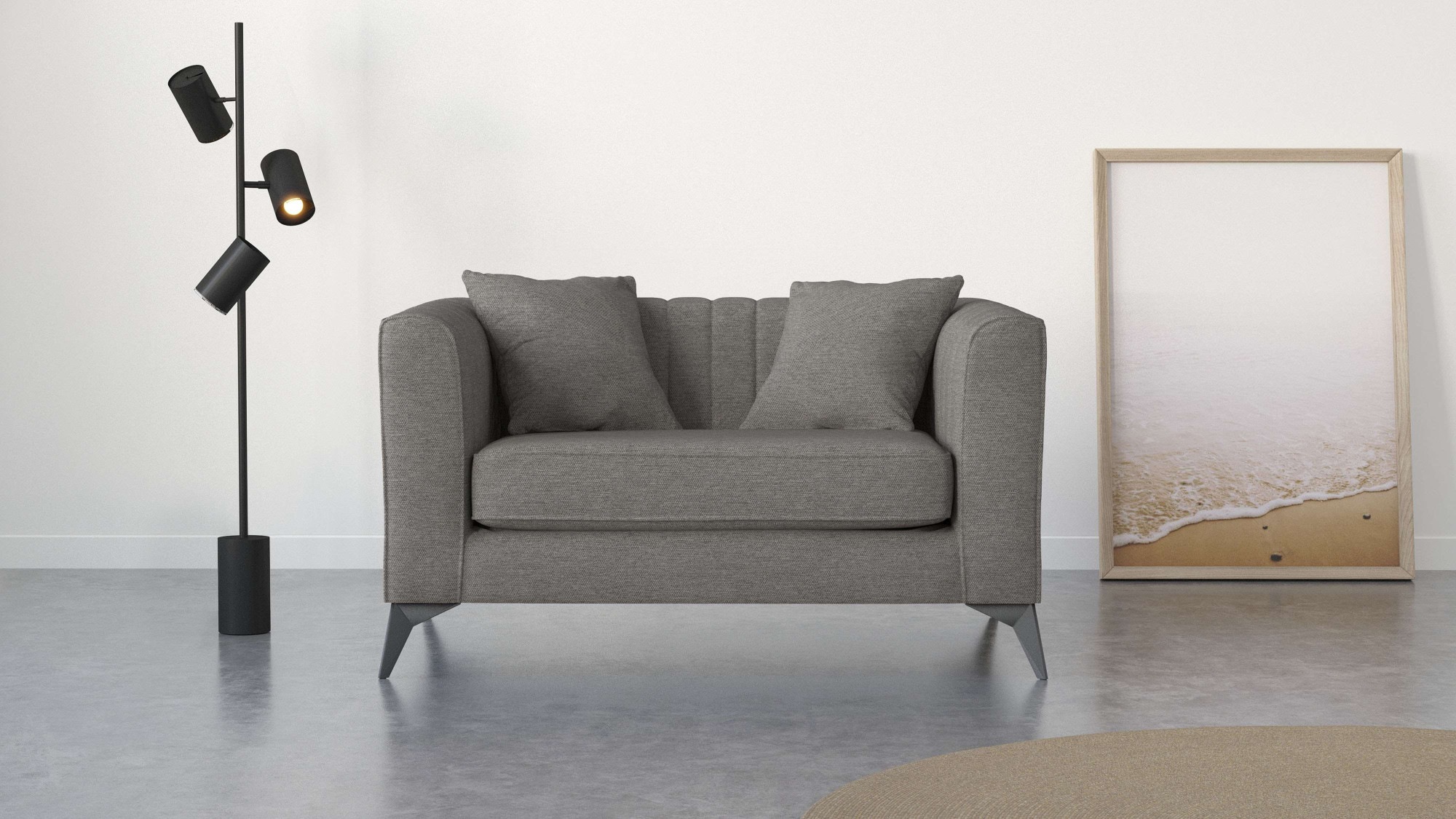 Places of Style Loveseat »MATTHEW Loungesessel, Maße B/T/H: 130/86/74 cm«, günstig online kaufen