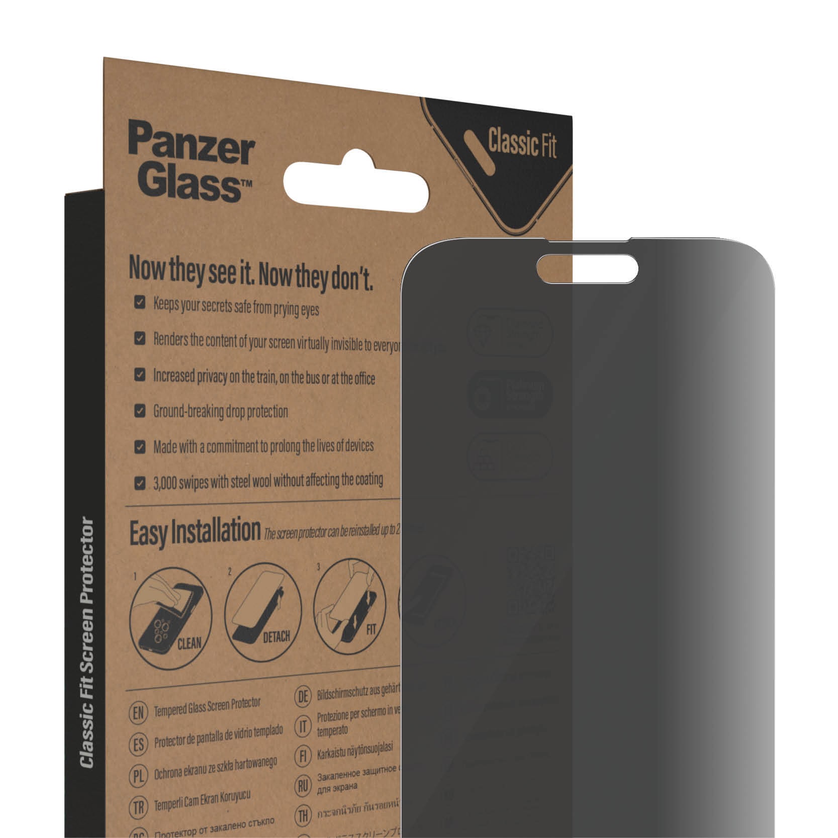 PanzerGlass Displayschutzglas »iPhone 14 Pro Max Privacy AB«