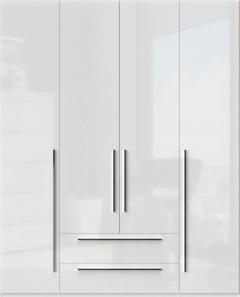 Places of Style Kleiderschrank »Piano, UV lackiert, hochglänzend in beige o günstig online kaufen