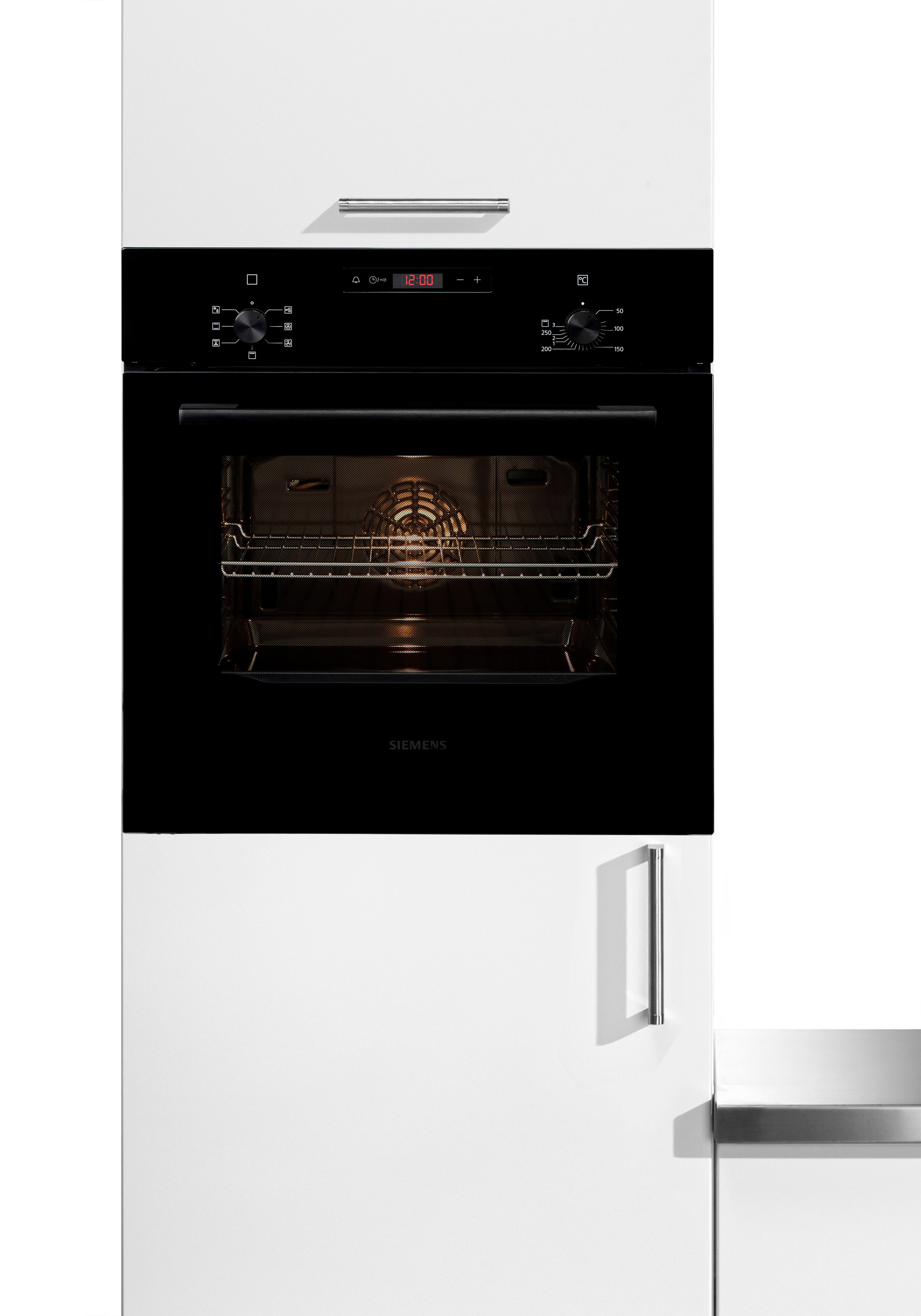 SIEMENS Backofen iQ100 »HB013FBB1«, 3D-Heißluft für gleichmäßige Hitzeverteilung & perfekte Ergebnisse