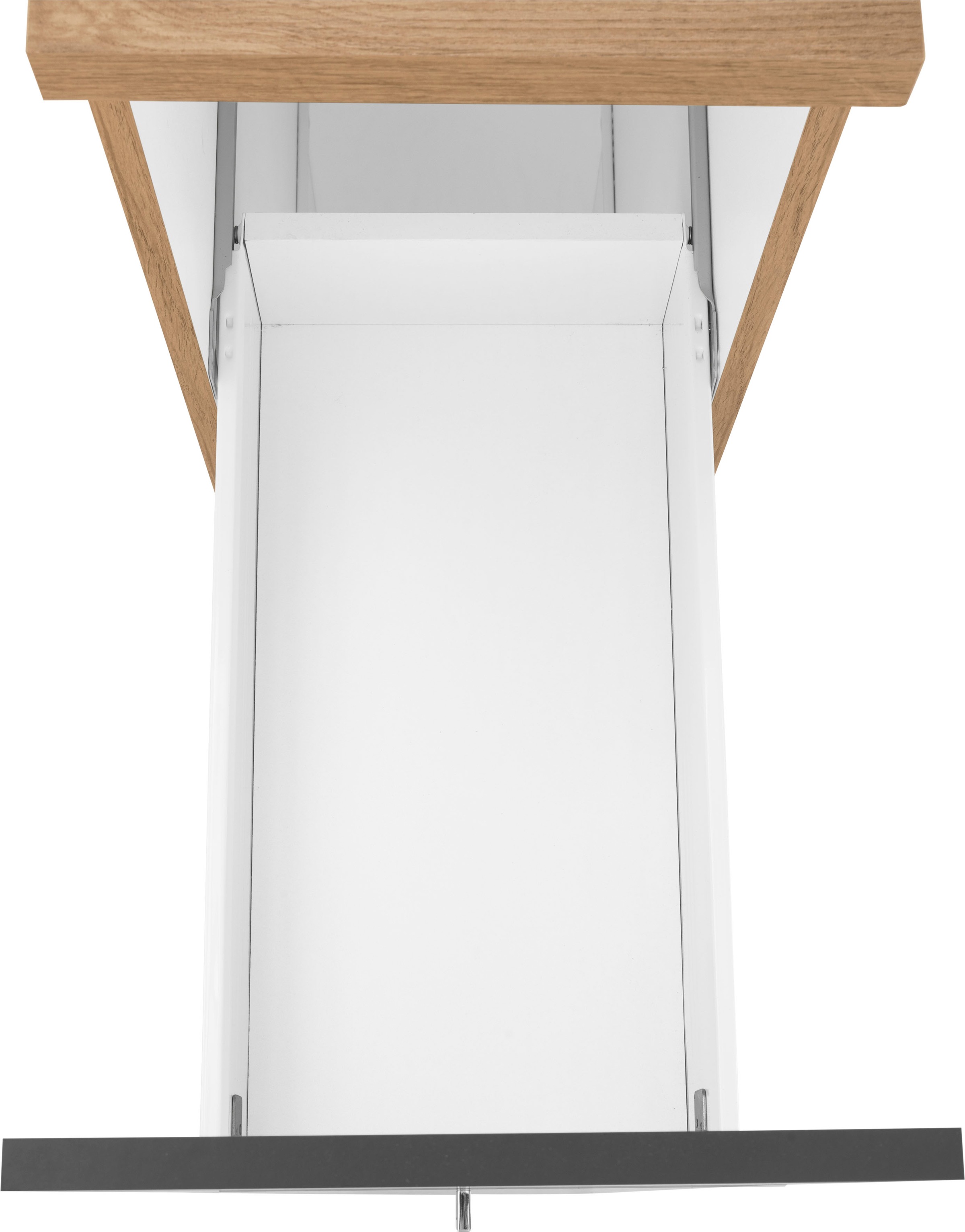 KOCHSTATION Apothekerschrank »KS-Colmar«, 30 cm breit, 165 cm hoch, mit 3 Ablagen, mit Metallgriff