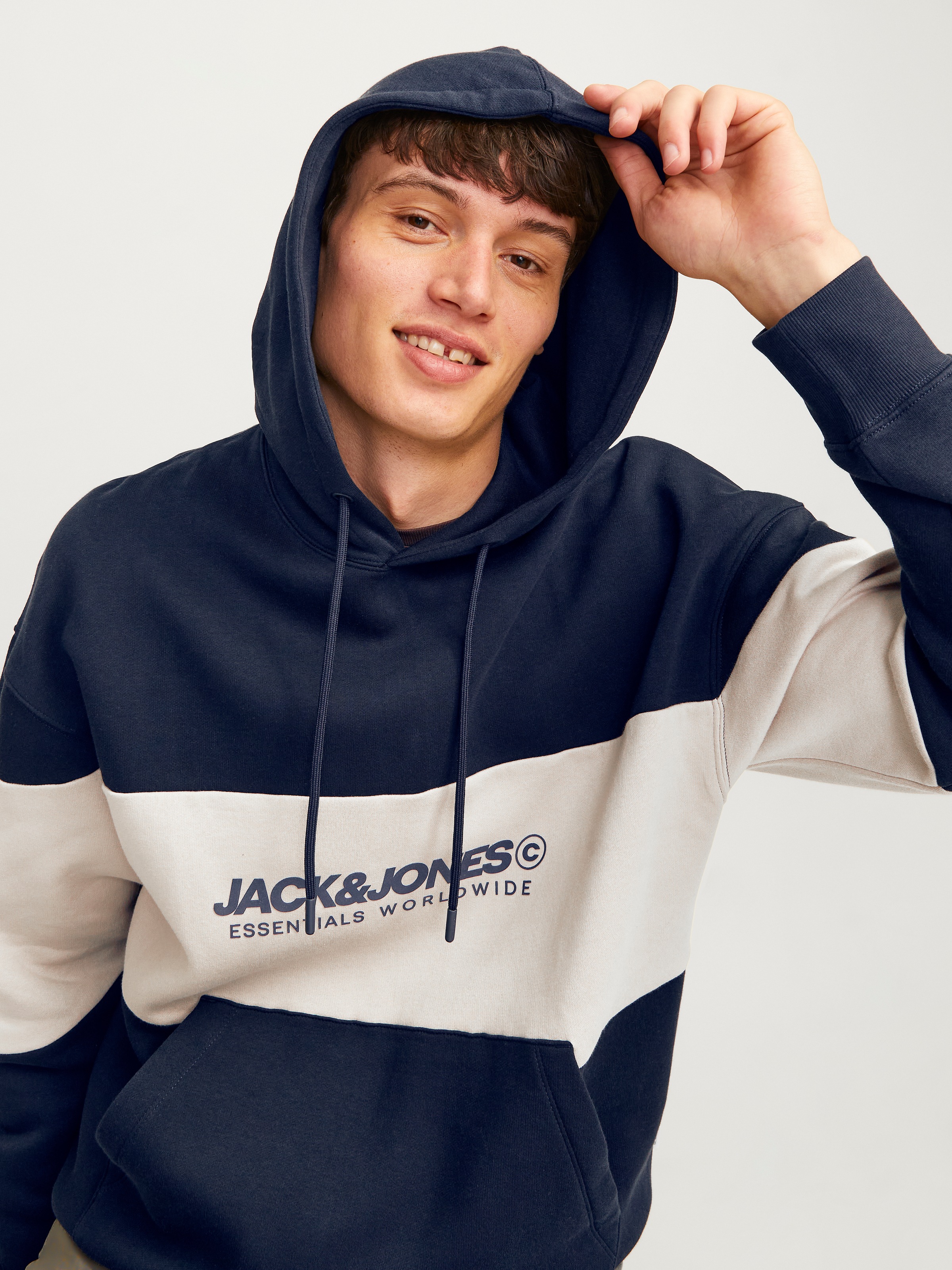 Jack & Jones Kapuzensweatshirt »JJELEGACY BLOCKING SWEAT HOOD NOOS«