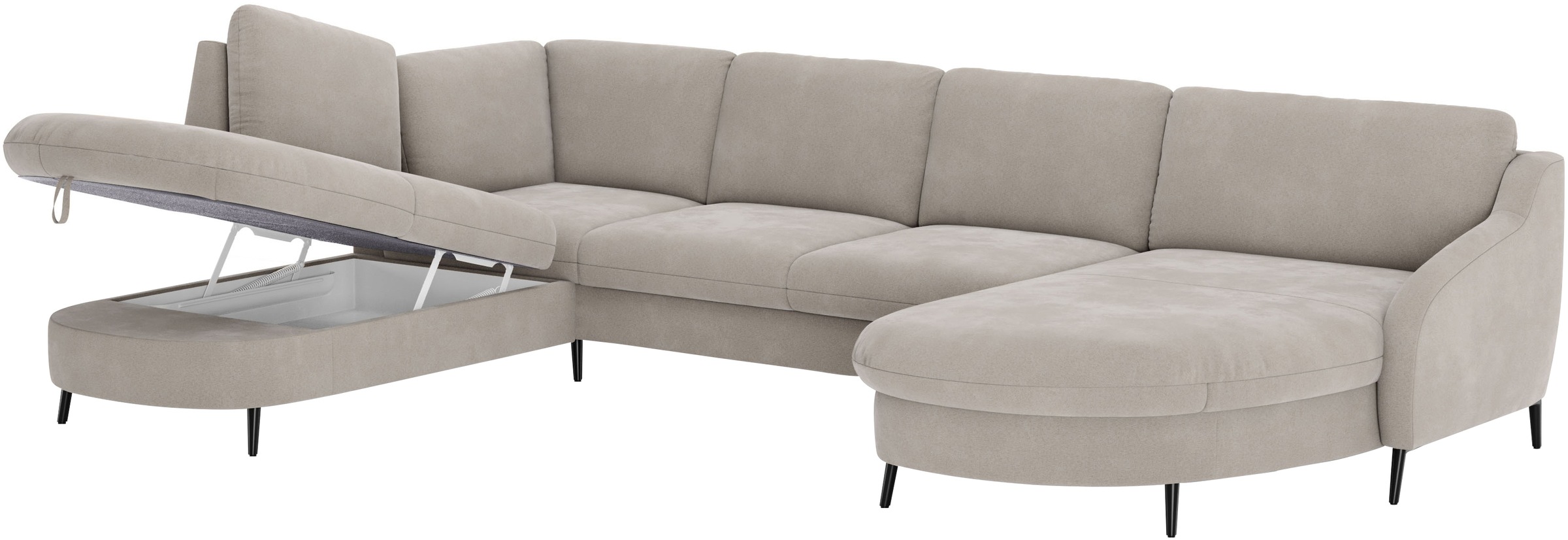 sit&more Wohnlandschaft »Soul U-Form«, wahlweise mit Bett und Bettkasten