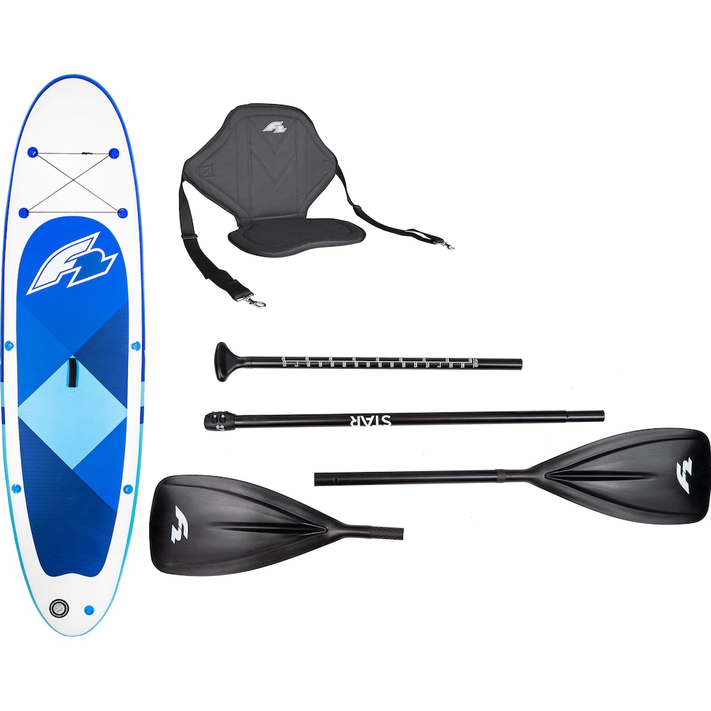 F2 SUP-Board »Prime Sitz + Wendepaddel«, (mit Paddel und Sitz)